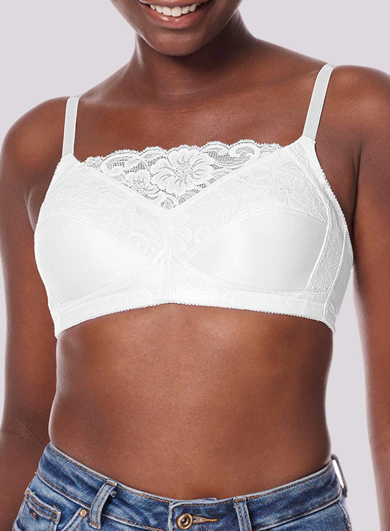 Amoena: Isabel Cami Soft Mastectomy Bra White - Image 3