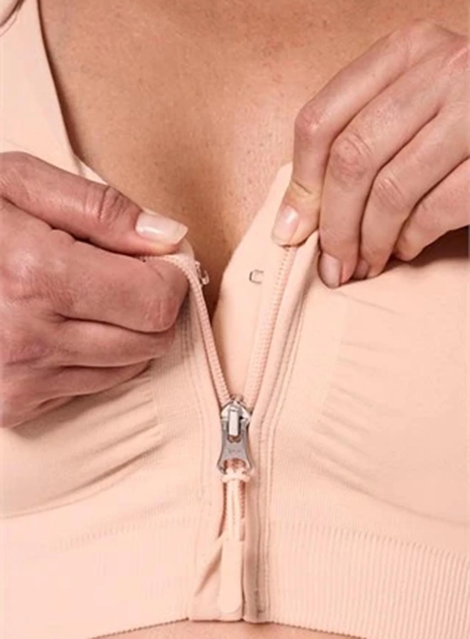Amoena: Leyla Low Compression Bra Rose Nude - Image 3