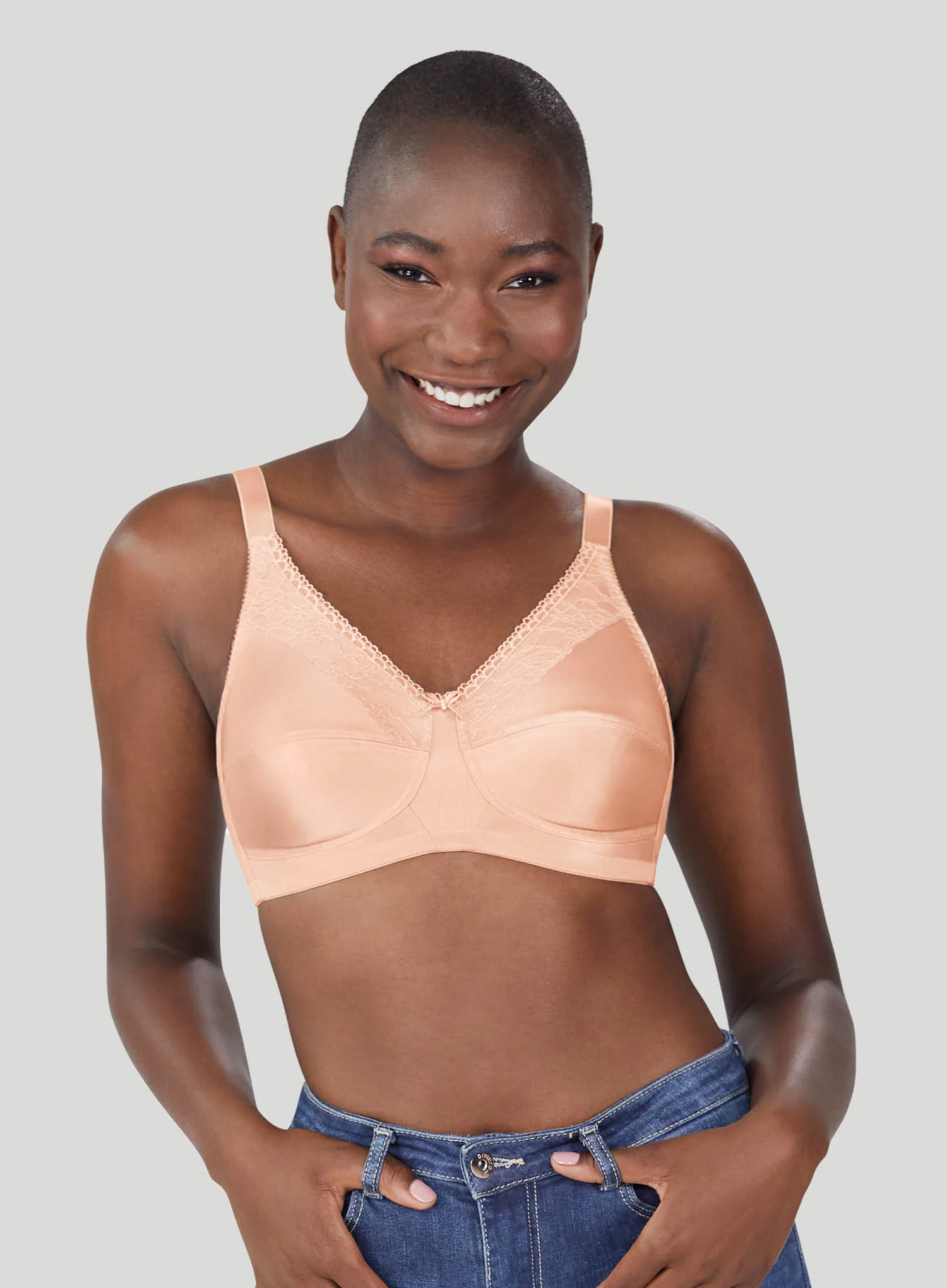 Amoena: Nancy Soft Cup Mastectomy Bra Blush - Image 2