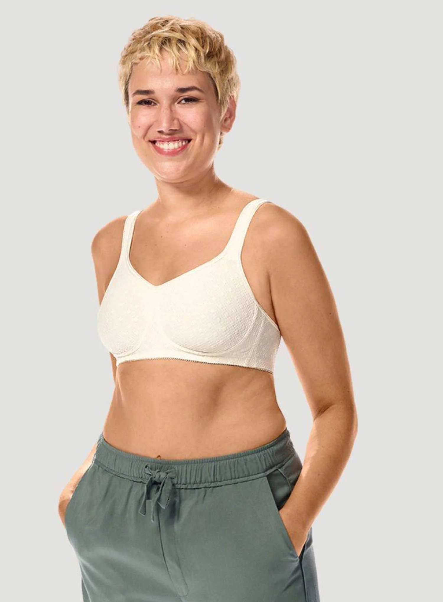 Tiana Soft Cup Mastectomy Bra White - Image 3