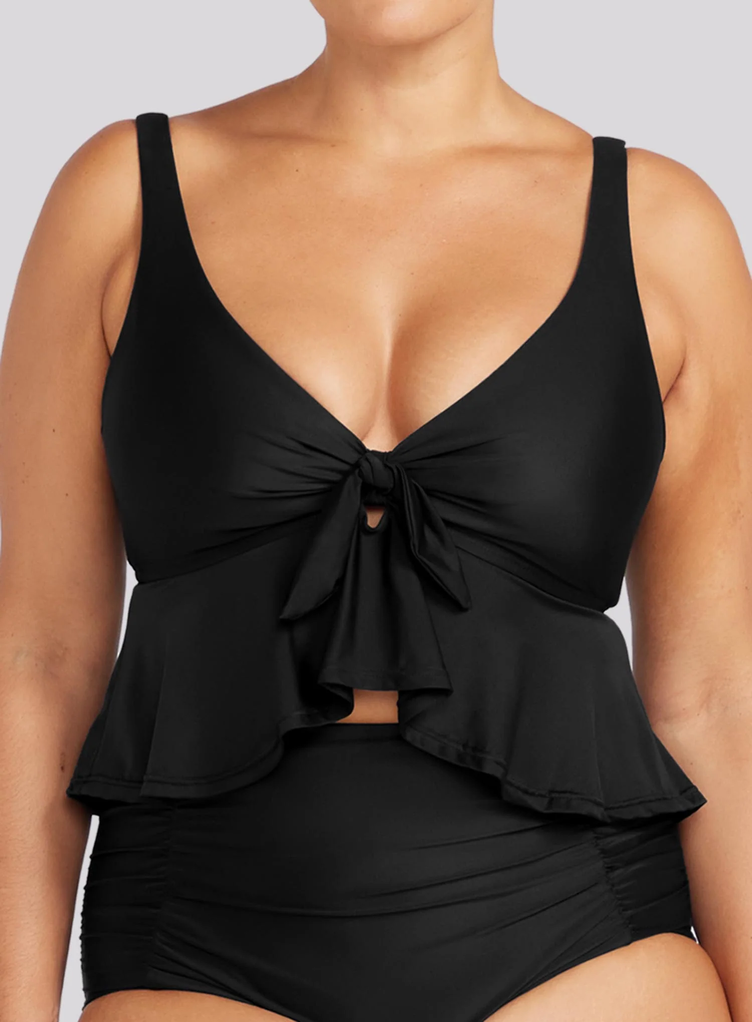 Artesands: Hues Chagall Midriff Bikini Top Black - Image 5