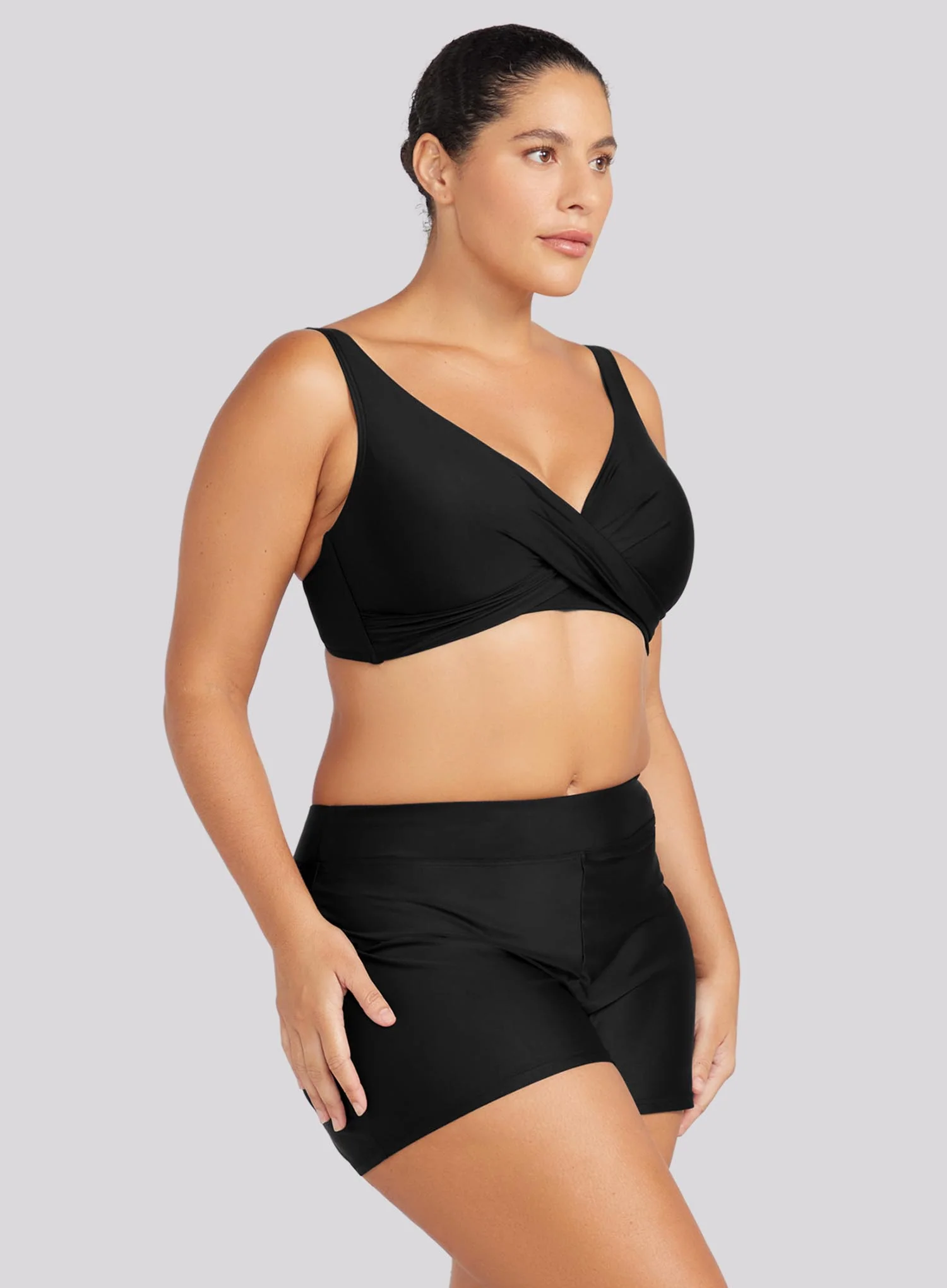 Artesands: Hues Delacroix Cross Front Bikini Top Black - Image 4