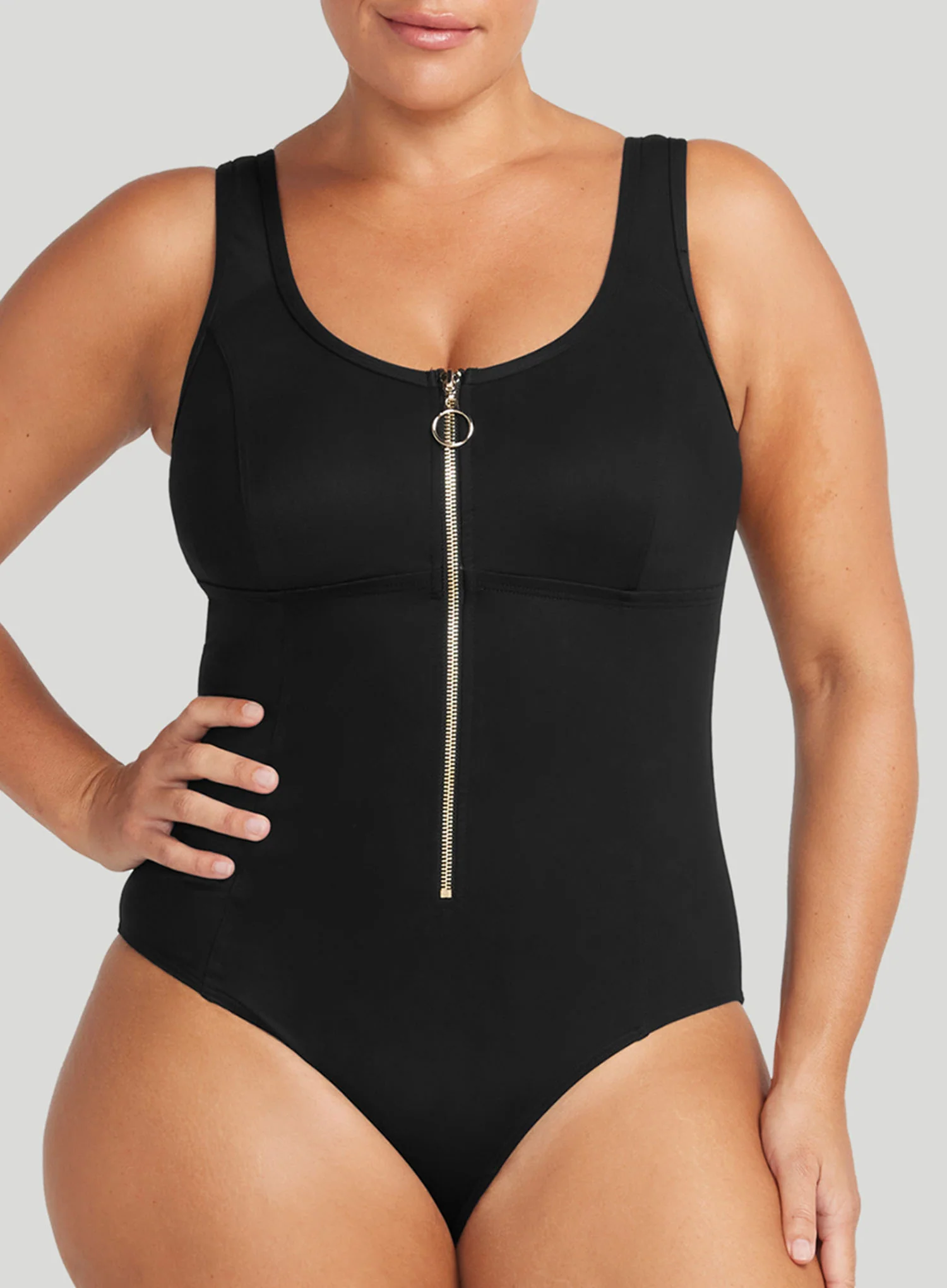 Artesands: Sculpt Fuseli Control With Zip One Piece Black - Image 5