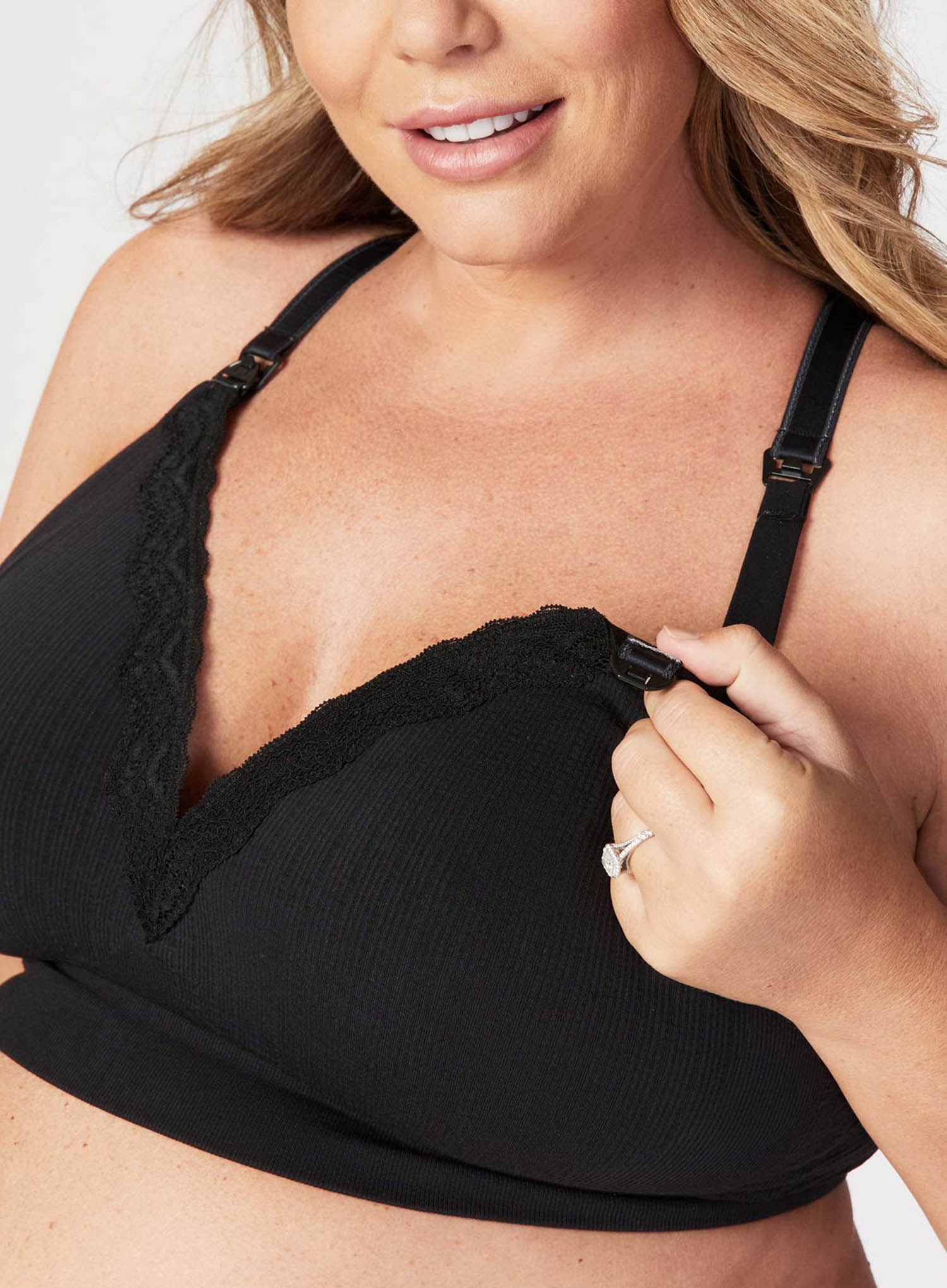 Cake Maternity: Tutti Frutti Bamboo Maternity And Nursing Bra Black - Image 4