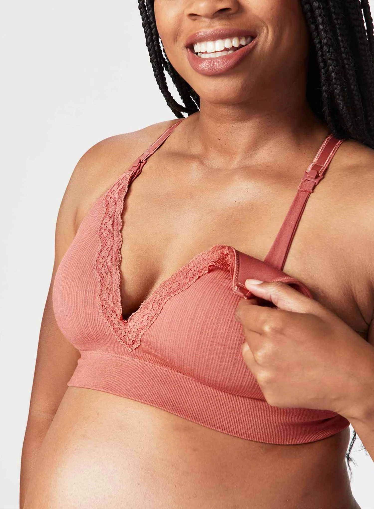 Cake Maternity: Tutti Frutti Bamboo Maternity And Nursing Bra Rust - Image 4