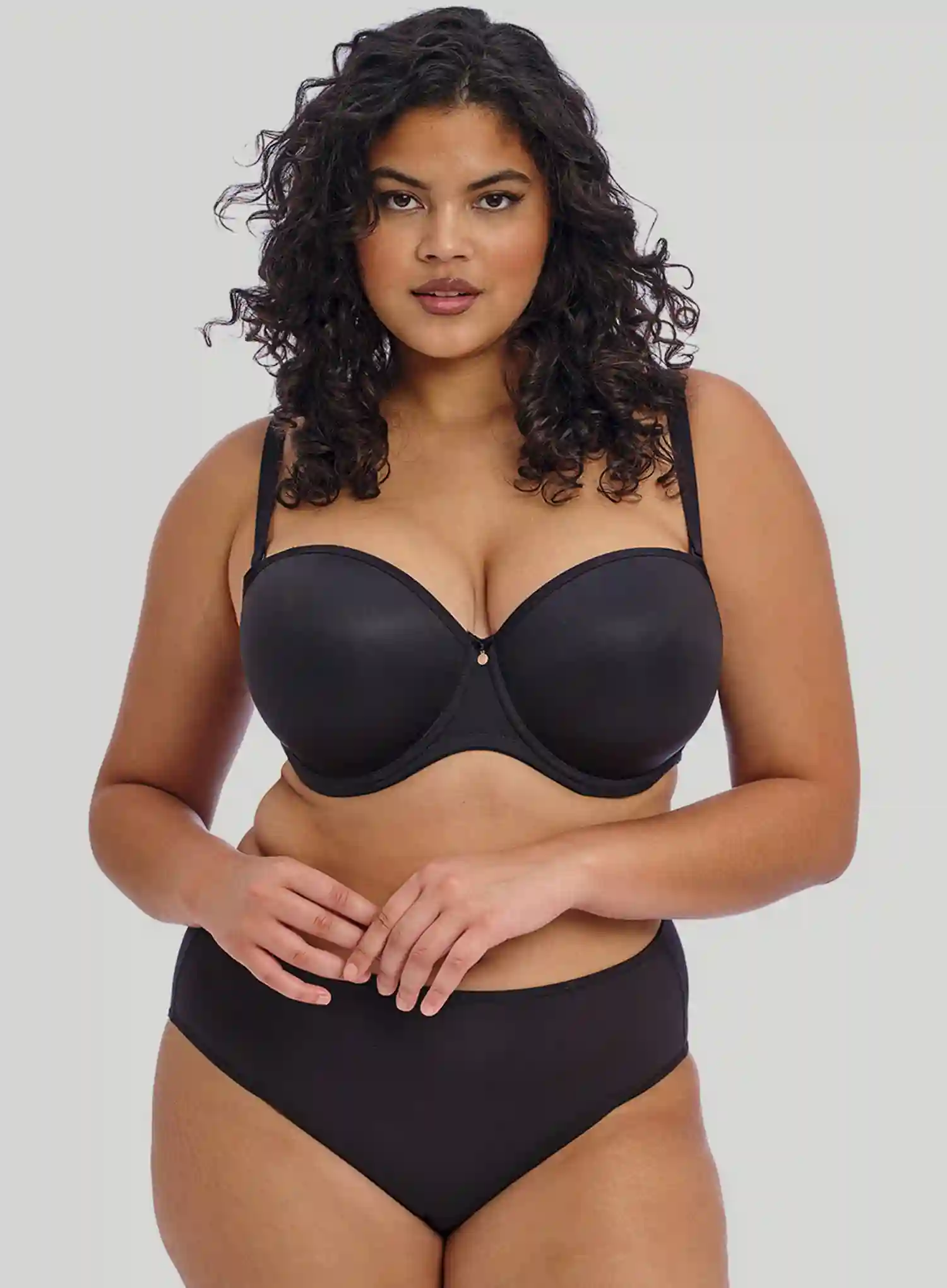 Elomi: Elomi Smooth Moulded Strapless Bra Black - Image 4