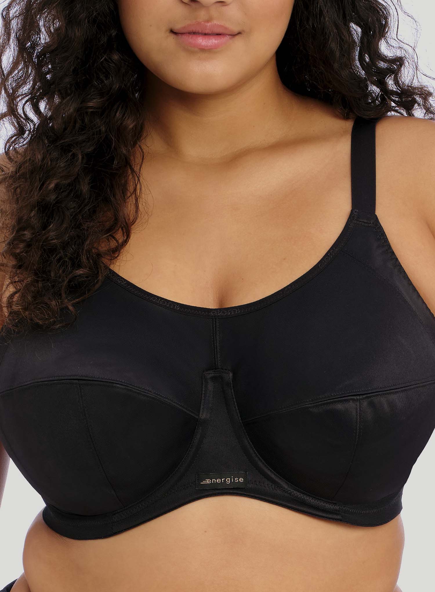 Elomi: Energise Sports Bra With J Hook Black - Image 5