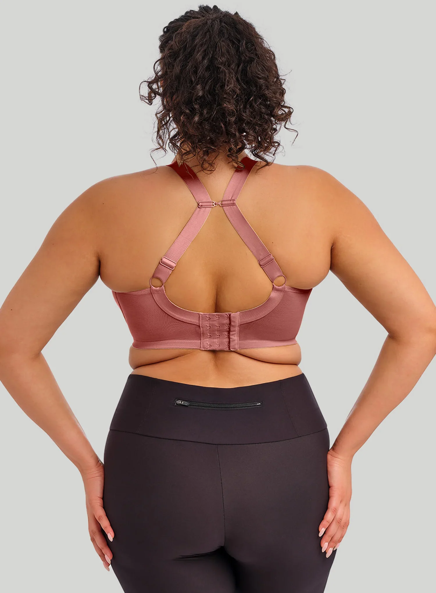 Elomi: Energise Sports Bra With J Hook Rosewood - Image 3