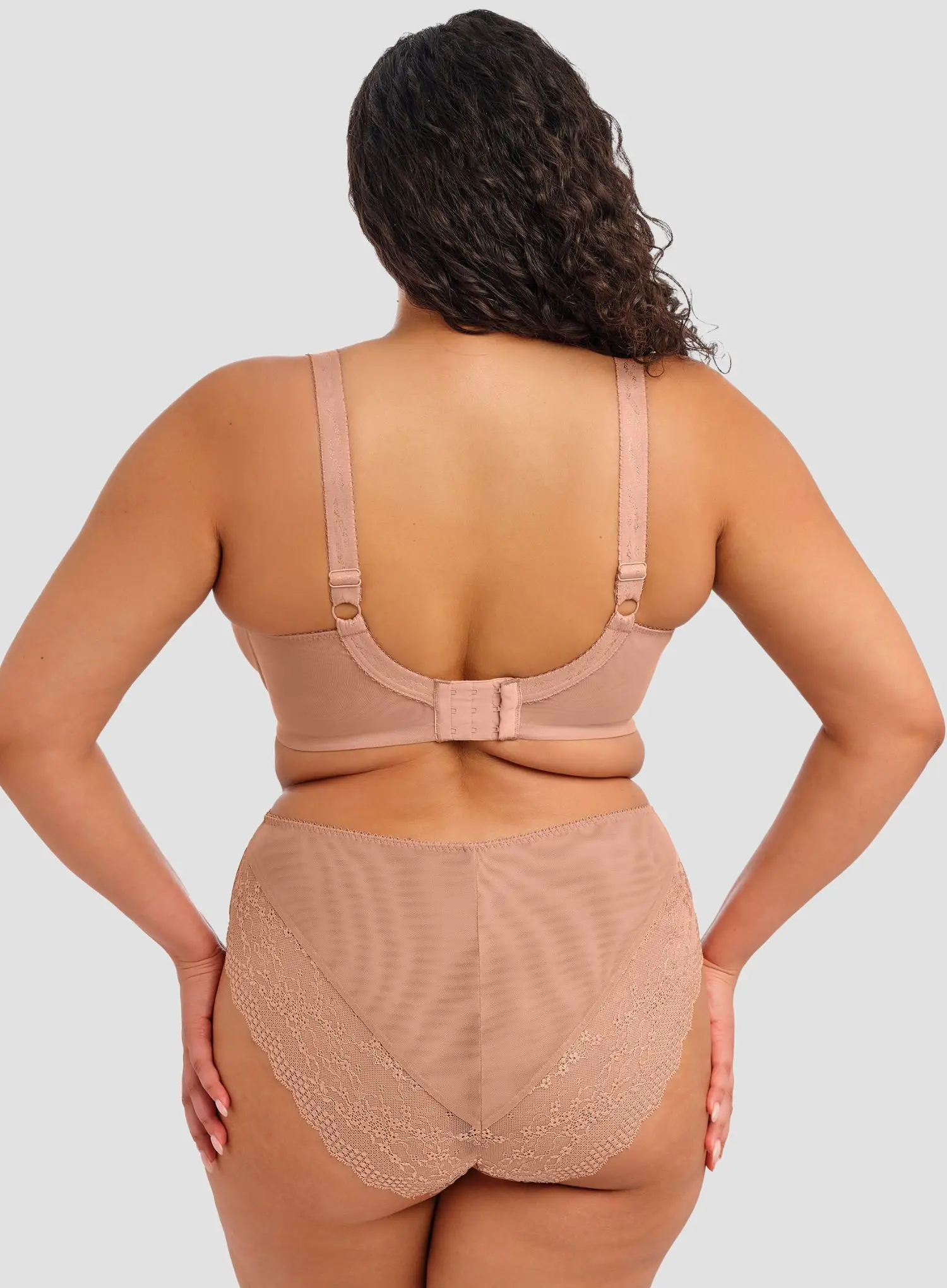 Elomi: Lucie High Leg Brief Mocha - Image 3