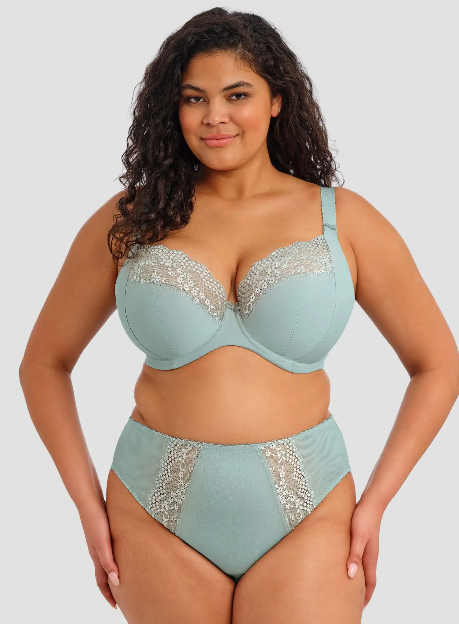 Elomi: Lucie Stretch Plunge Bra Mist - Image 2