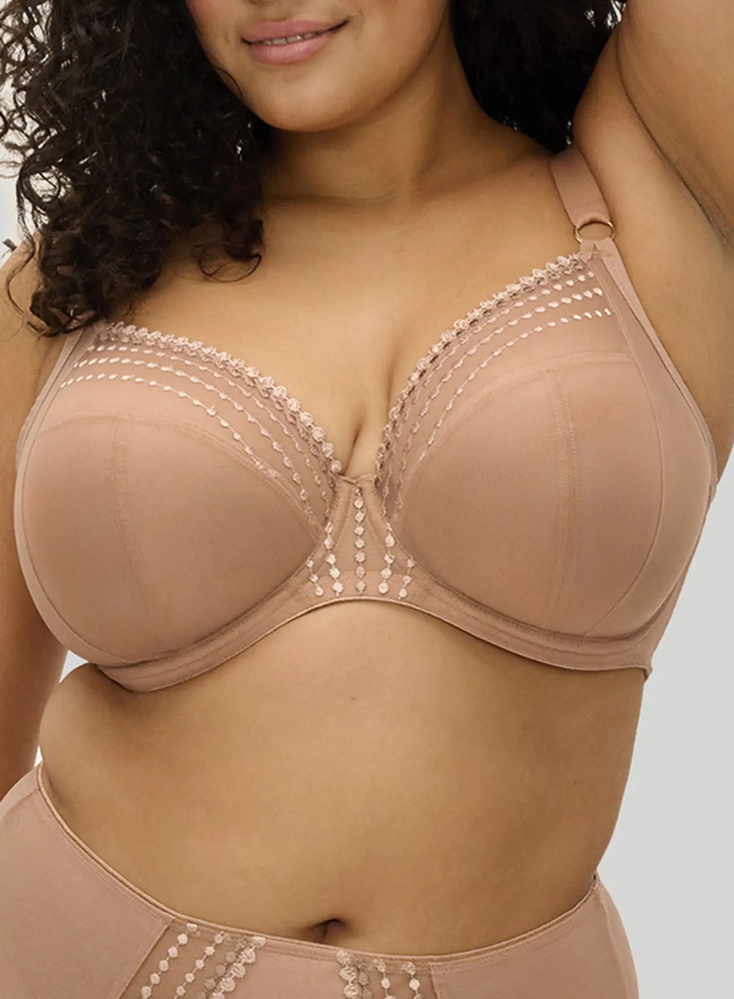 Elomi: Matilda Plunge Bra Cafe Au Lait - Image 5