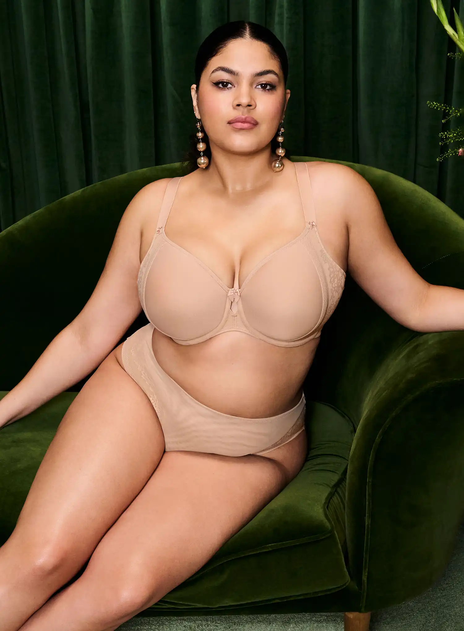 Elomi: Nerina High Leg Brief Sahara - Image 3