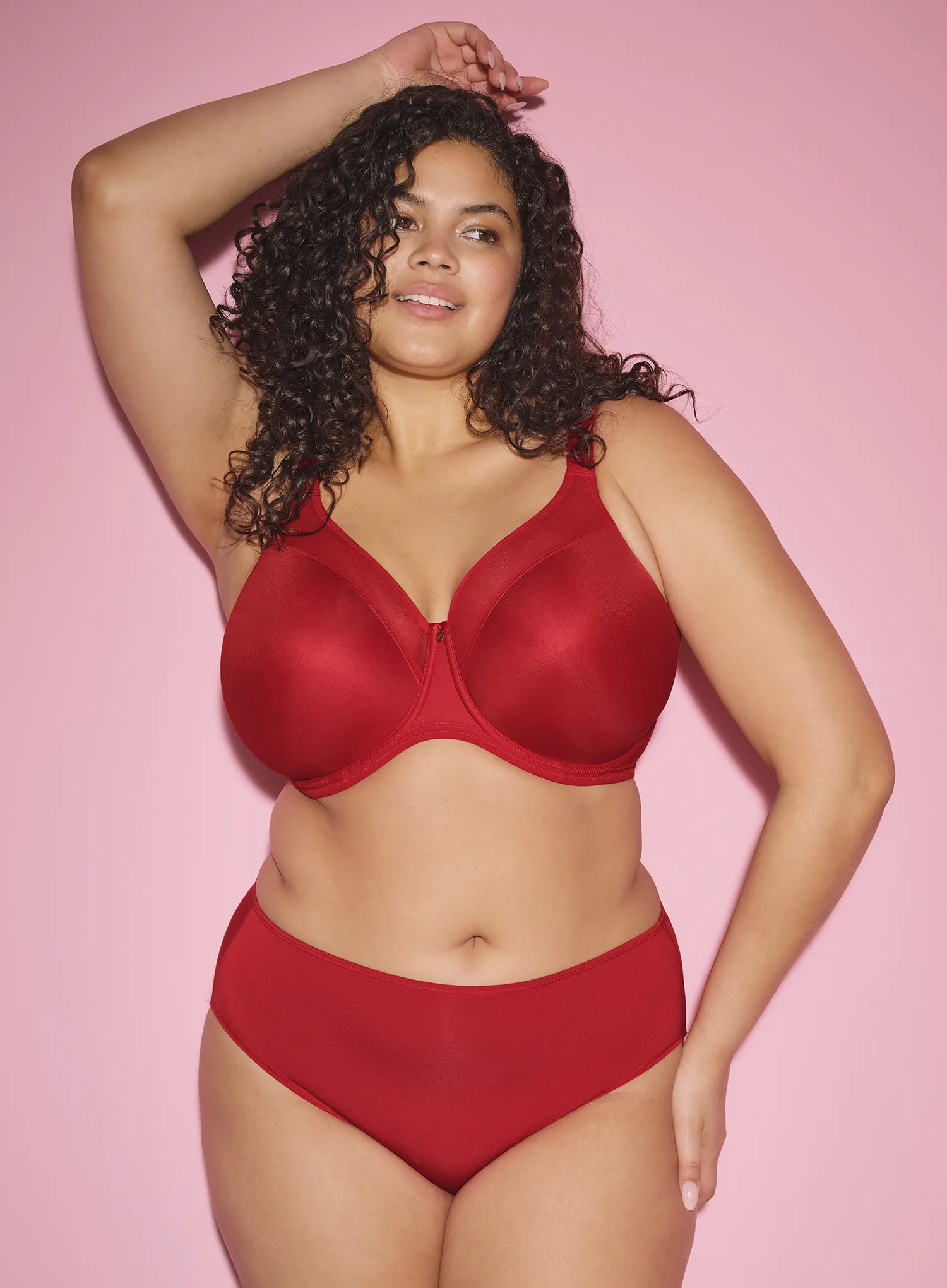Elomi: Smooth Full Brief Haute Red - Image 3