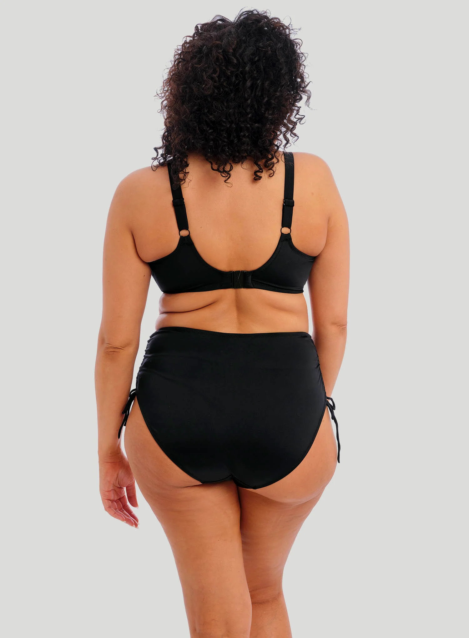 Elomi Swim: Plain Sailing Adjustable Bikini Brief Black - Image 2