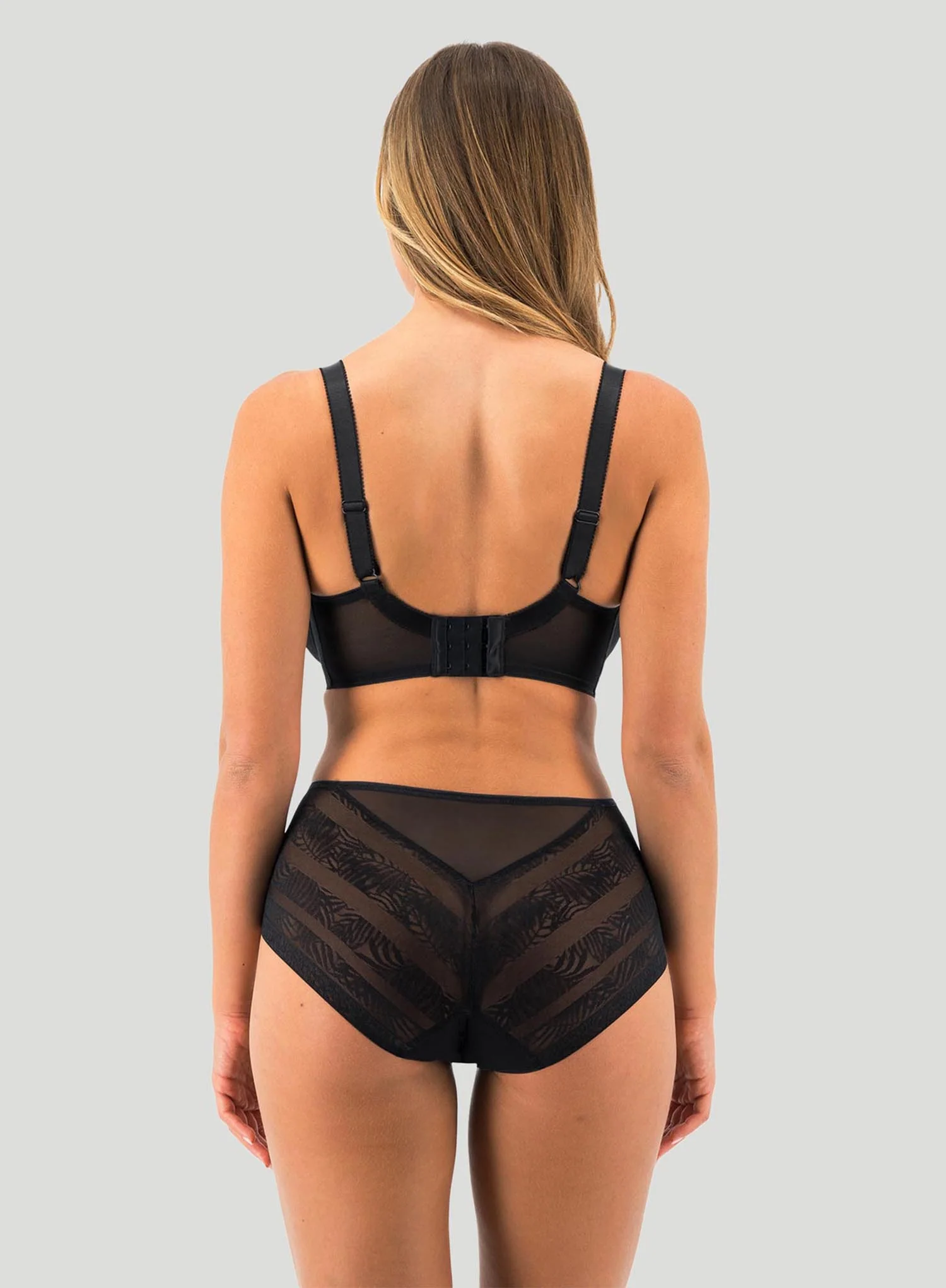 Fantasie: Devote Underwired Side Support Plunge Bra Black - Image 3