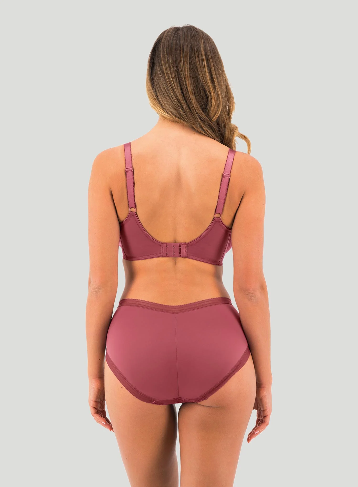 Fantasie: Fusion Lace Full Cup Side Support Bra Rosewood - Image 3