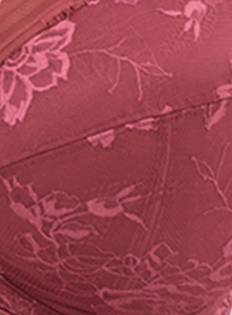 Fantasie: Fusion Lace Full Cup Side Support Bra Rosewood - Image 4