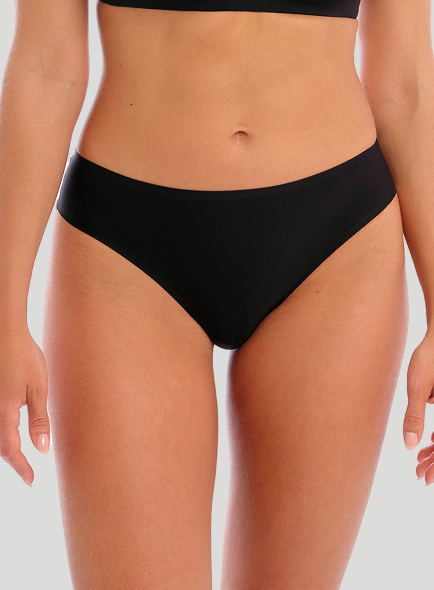Fantasie: Smoothease Invisible Stretch Thong Black - Image 4