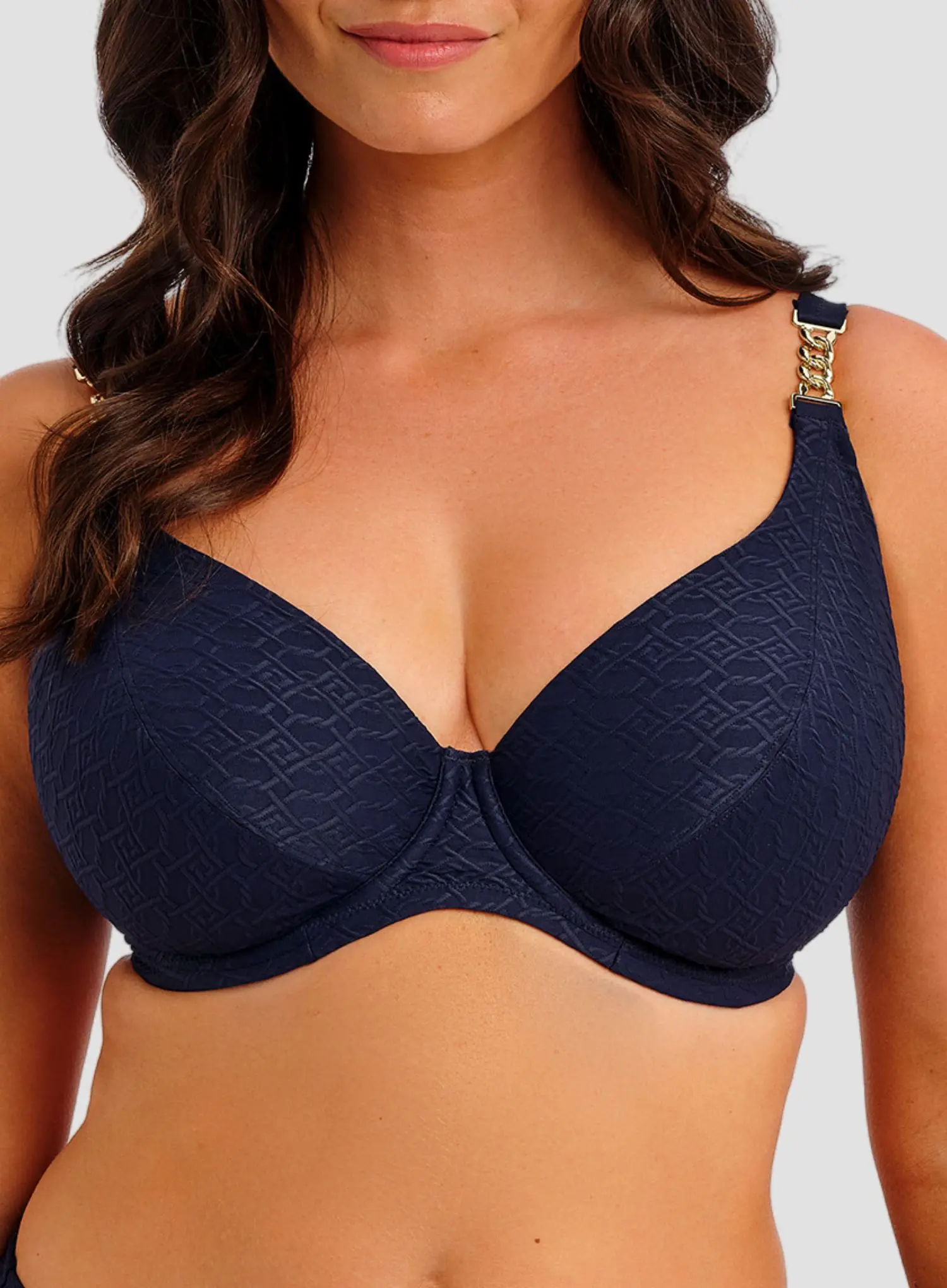 Fantasie Swimwear: Azores Underwired Plunge Bikini Top Midnight - Image 5