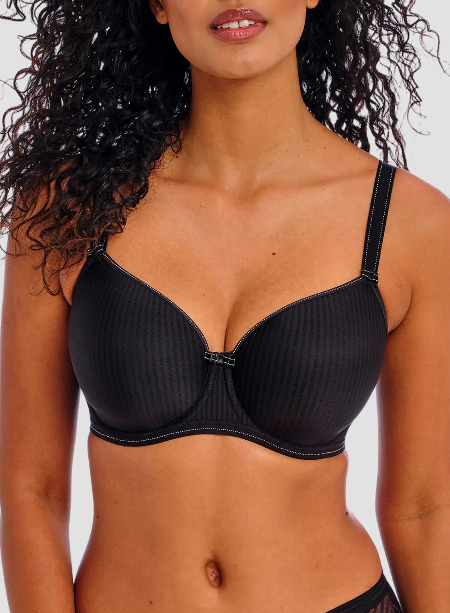 Freya: Idol Underwire Moulded Balcony Bra Black - Image 4