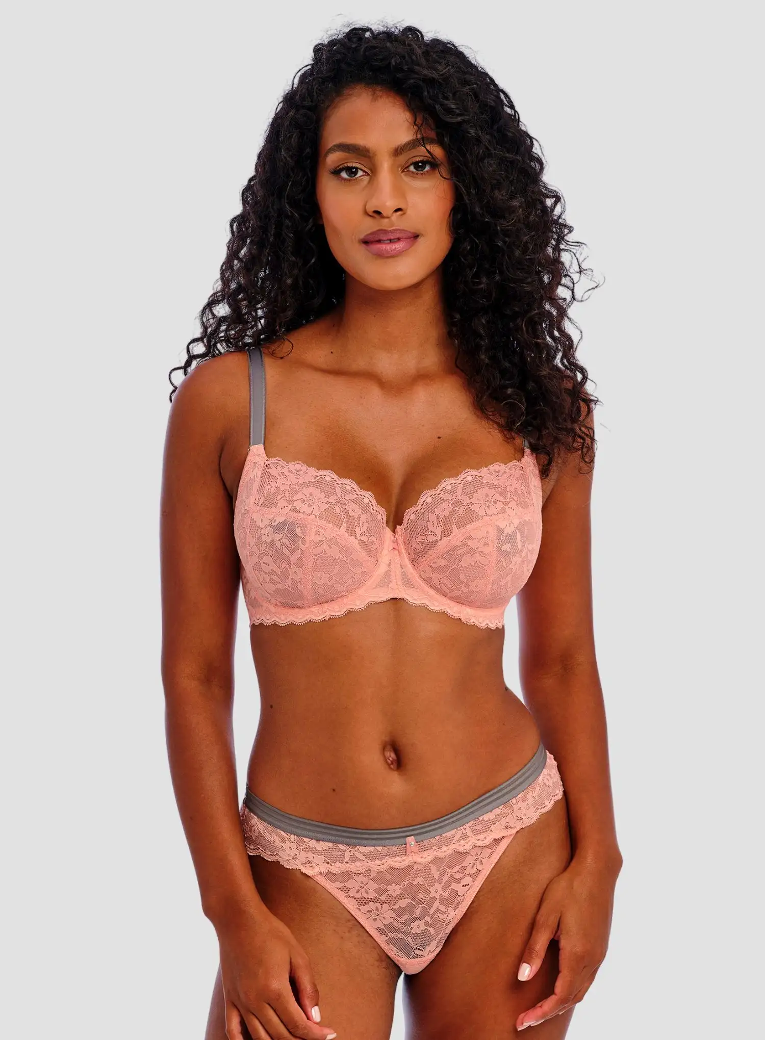 Freya: Offbeat Lace Brazilian Rosehip - Image 2