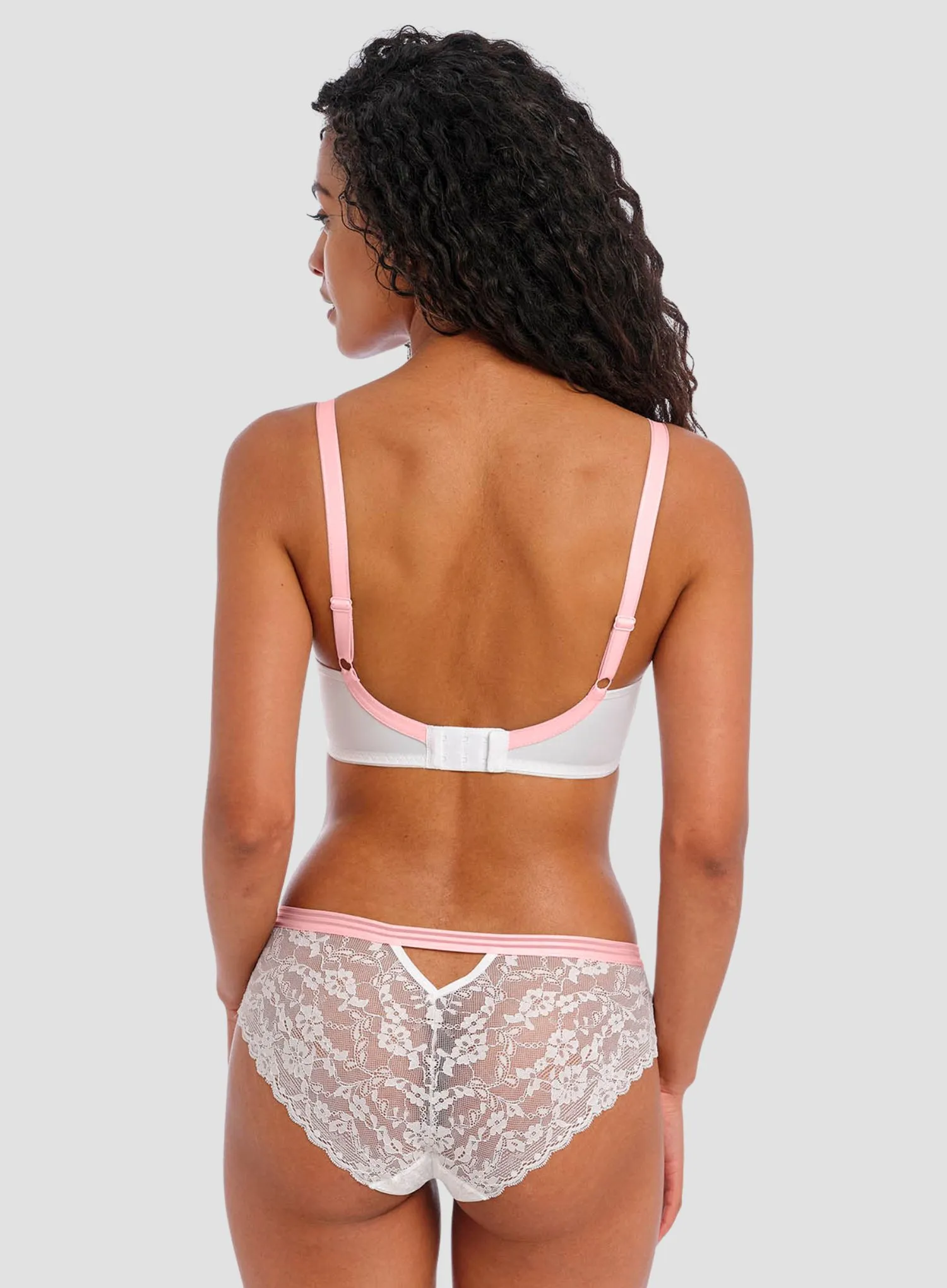 Freya: Offbeat Underwired Moulded Demi Tshirt Bra White - Image 2