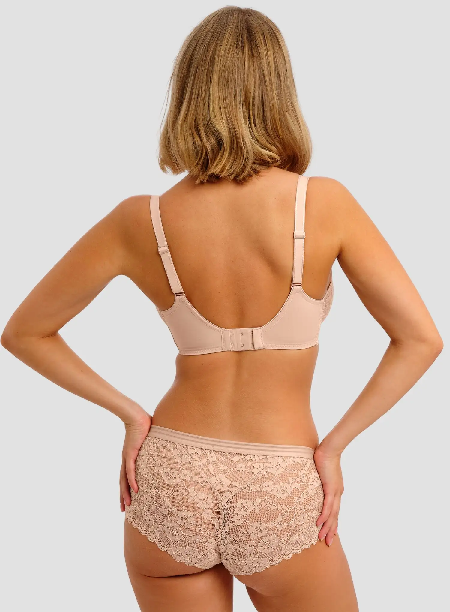 Freya: Offbeat Underwired Side Support Bra Natural Beige - Image 3