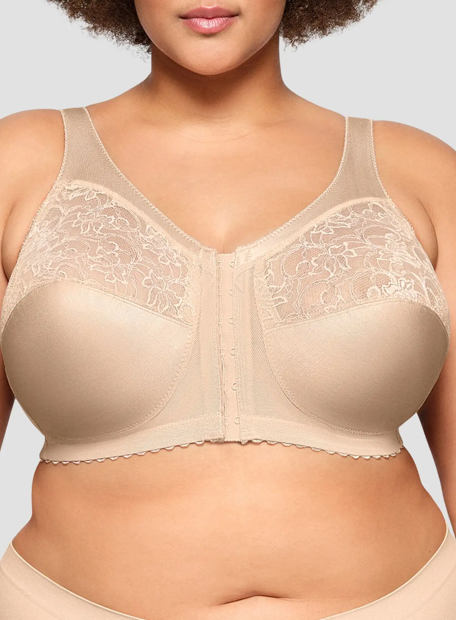 Glamorise: Magic Lift Front Opening Bra Blush - Image 4