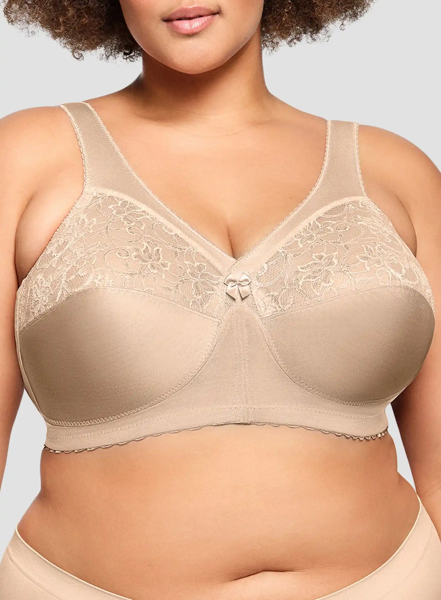 Glamorise: Magic Lift Full Figure Support Bra Blush - Image 4