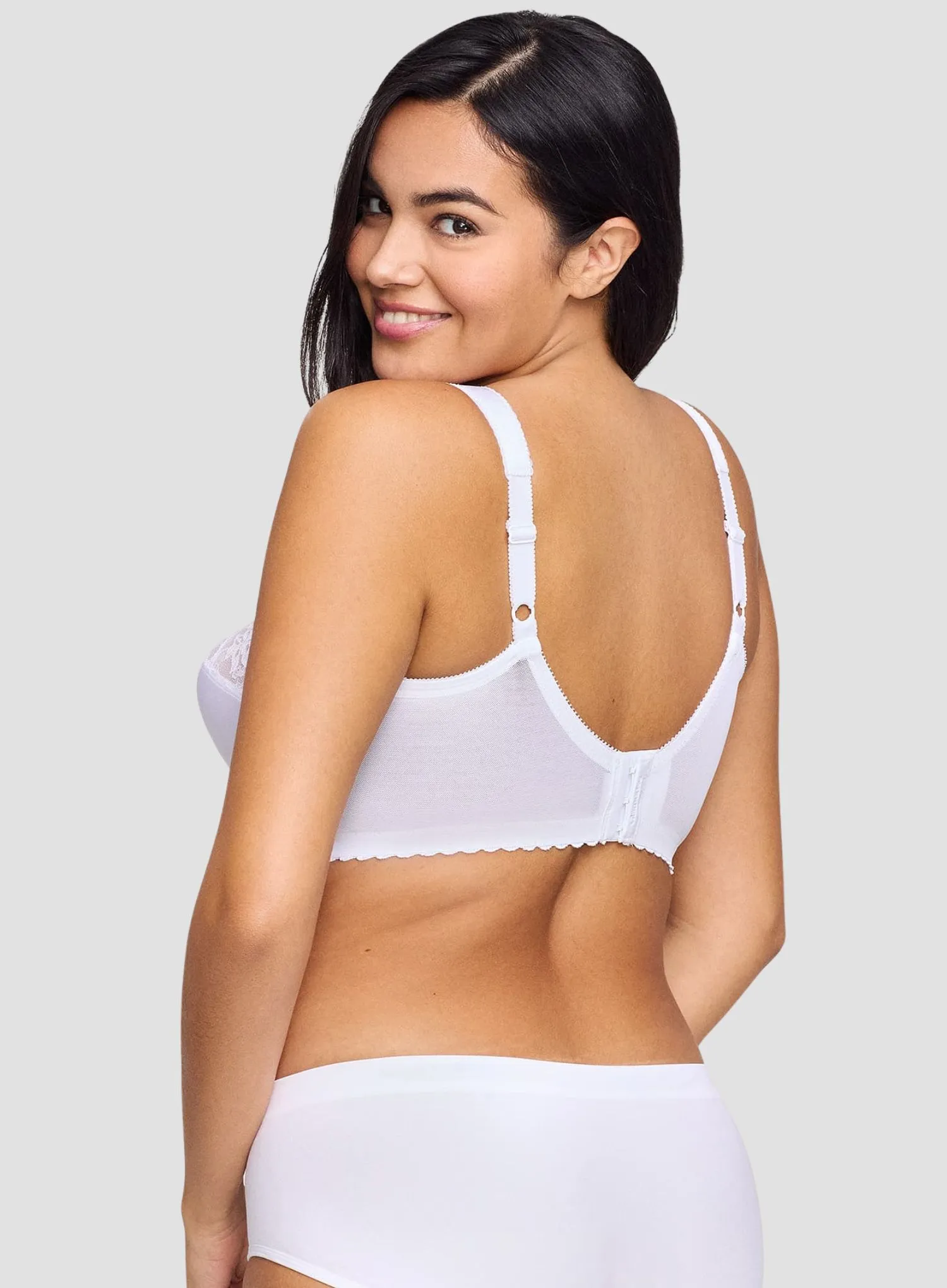 Glamorise: Magic Lift Full Figure Support Bra White - Image 3