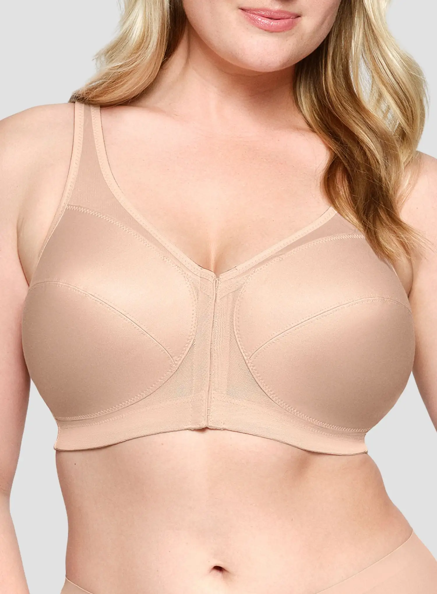 Glamorise: Magic Lift Posture Back Support Bra Cafe - Image 5