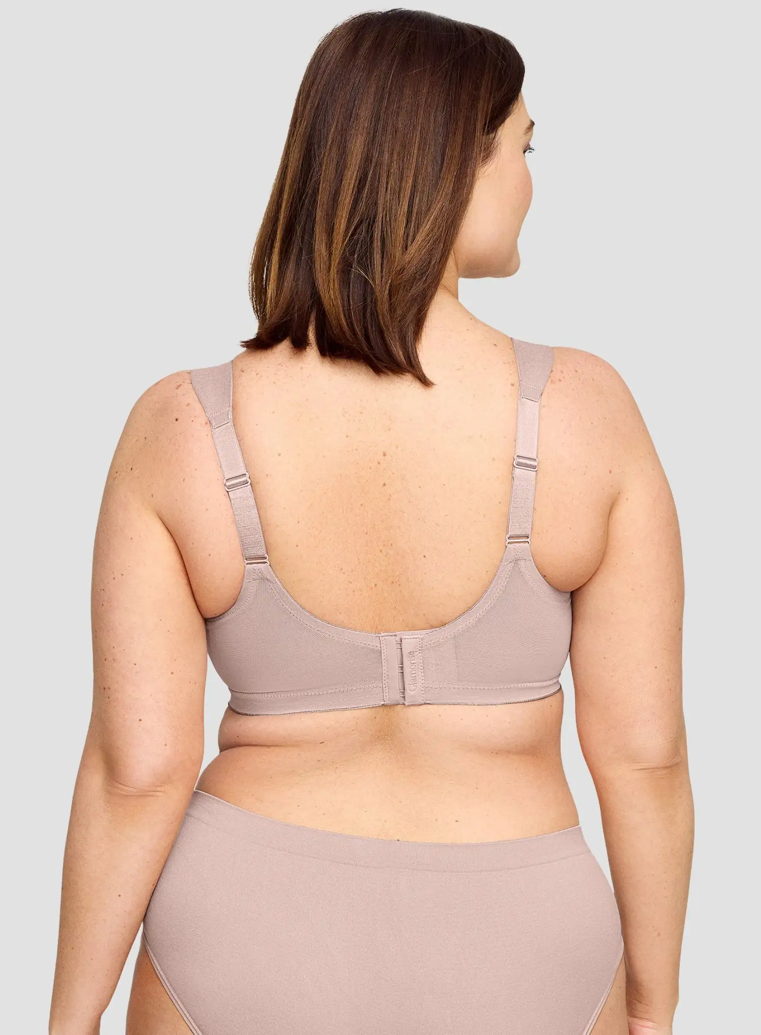 Glamorise: Magic Lift Seamless Support Tshirt Bra Taupe - Image 3