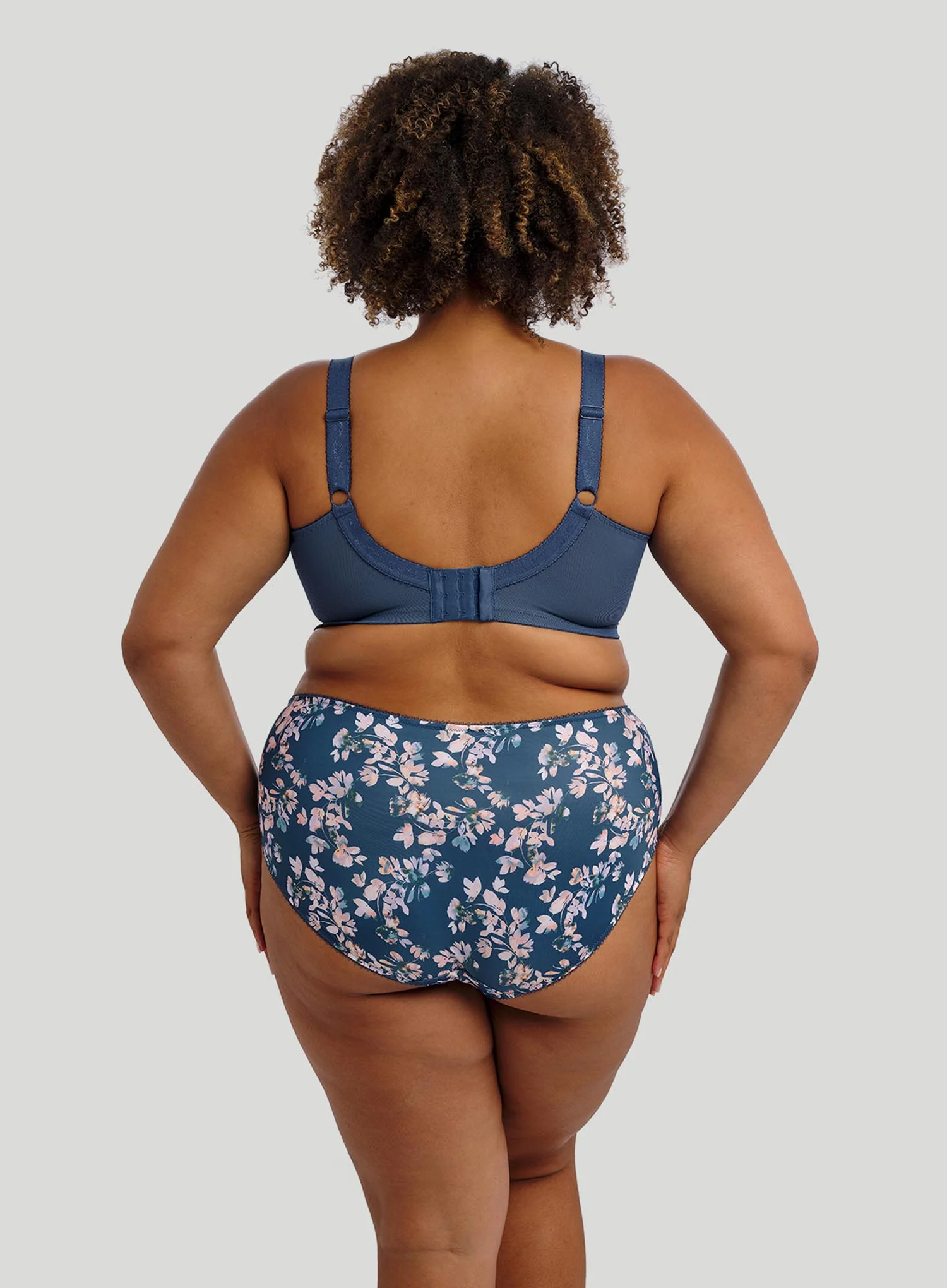 Goddess: Kayla Banded Underwired Bra Teal Blossom - Image 3