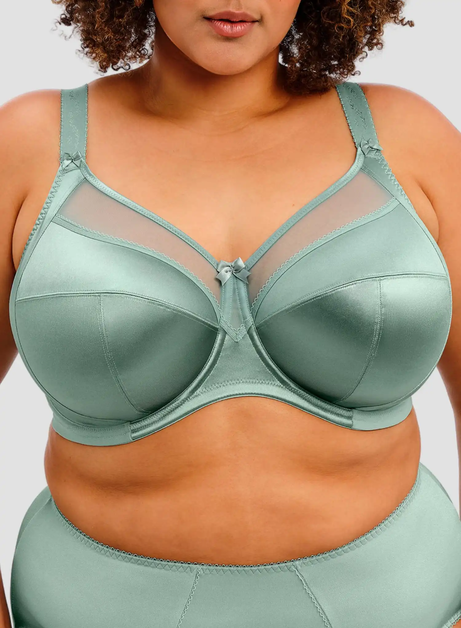 Goddess: Keira Banded Bra Seafoam - Image 4