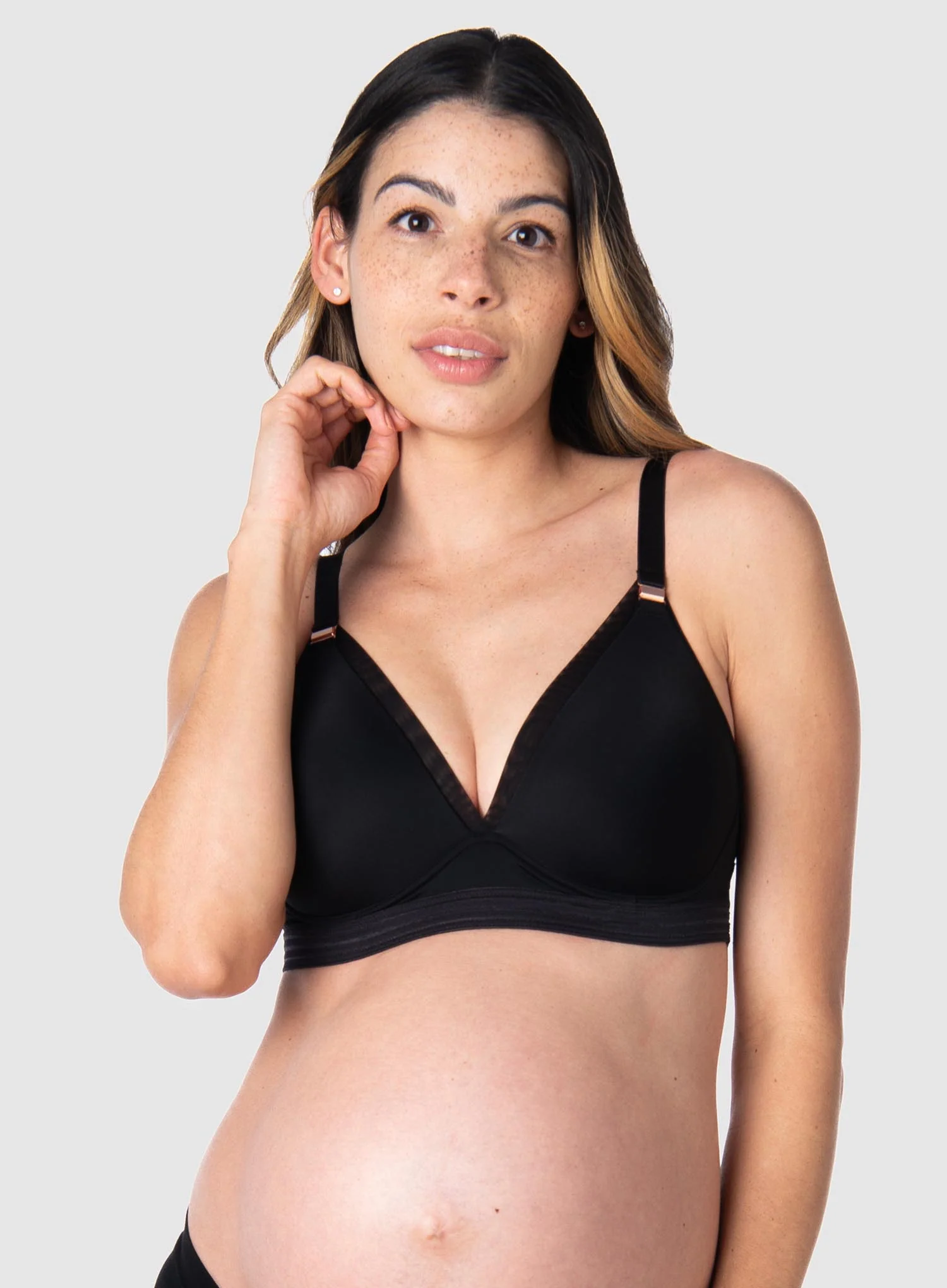 Hot Milk: Ambition Wirefree Smooth Nursing Bra Black