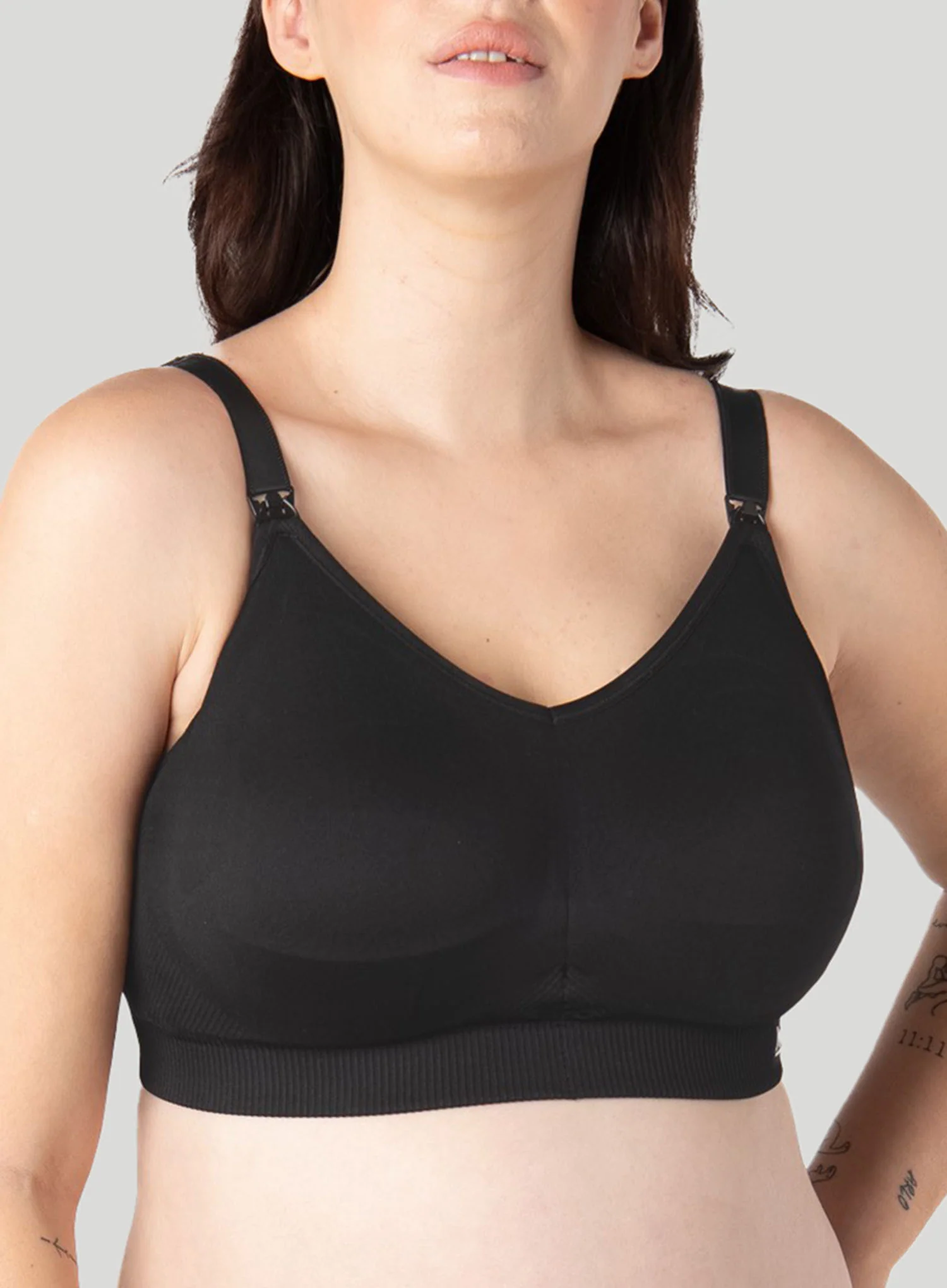 Hotmilk: My Everyday Wire Free Busty Nursing Bra Black - Image 5