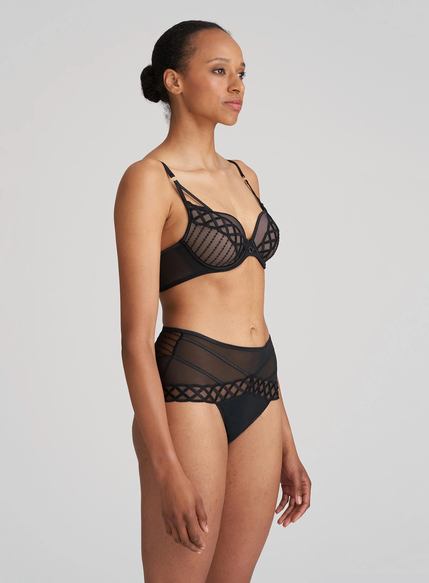 Marie Jo: Jhana Padded Heart Shape Bra Black - Image 4