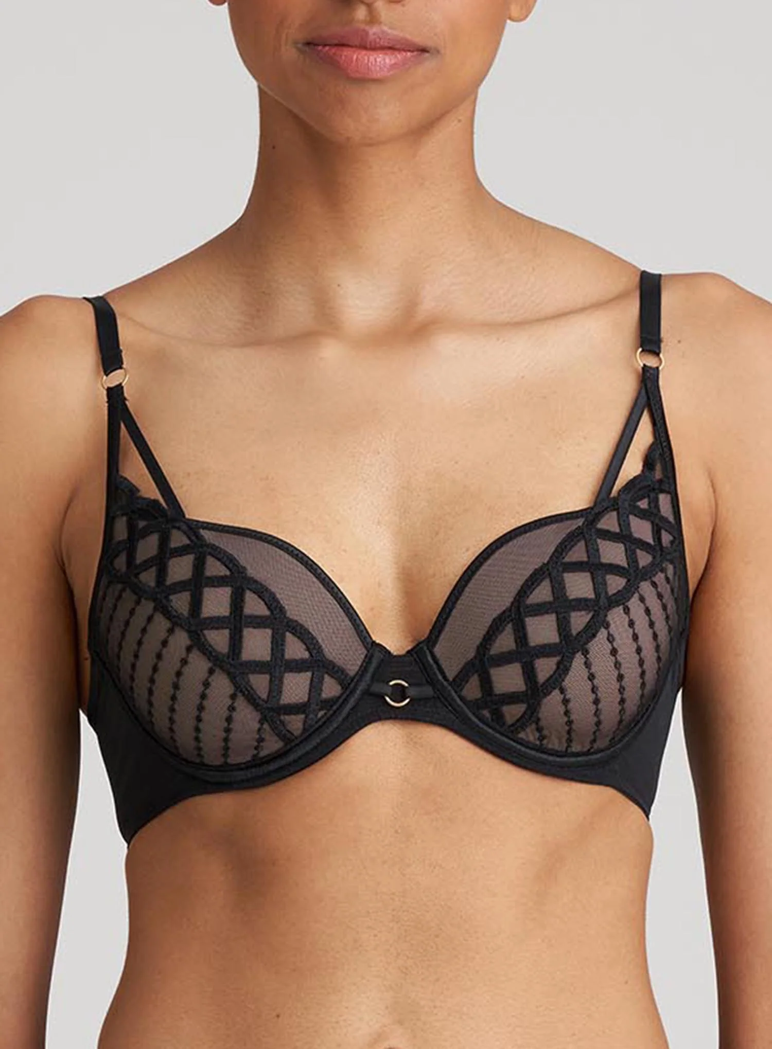 Marie Jo: Jhana Padded Heart Shape Bra Black - Image 5