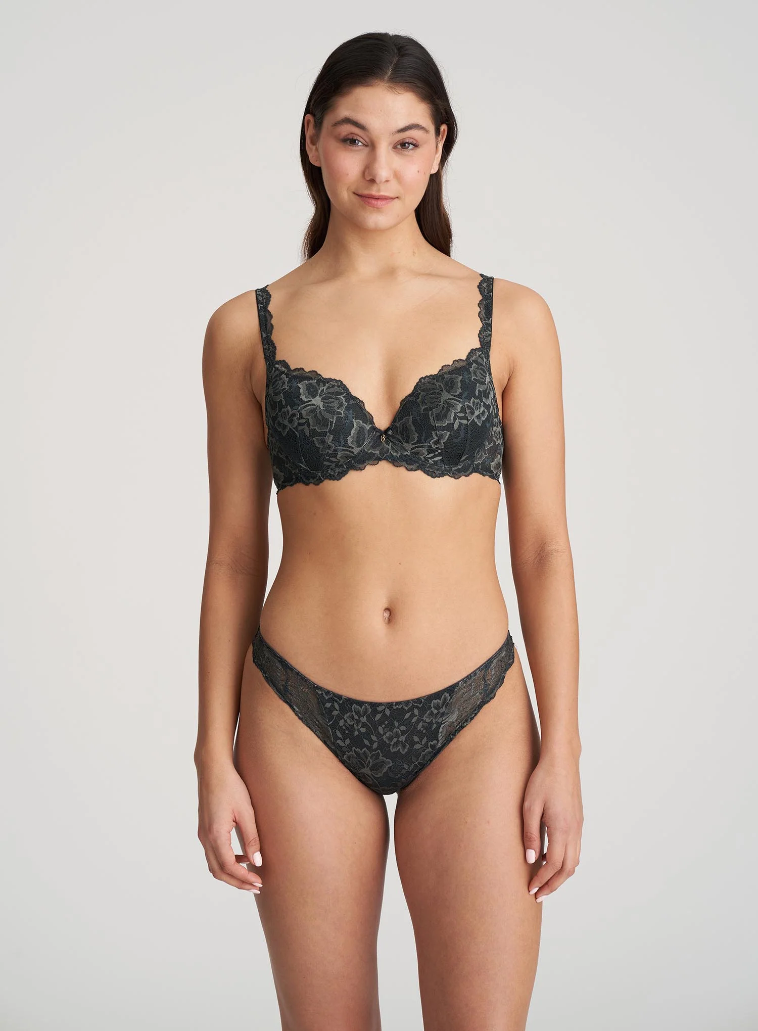 Marie Jo: Manyla Padded Heart Shape Bra Night Grey - Image 3