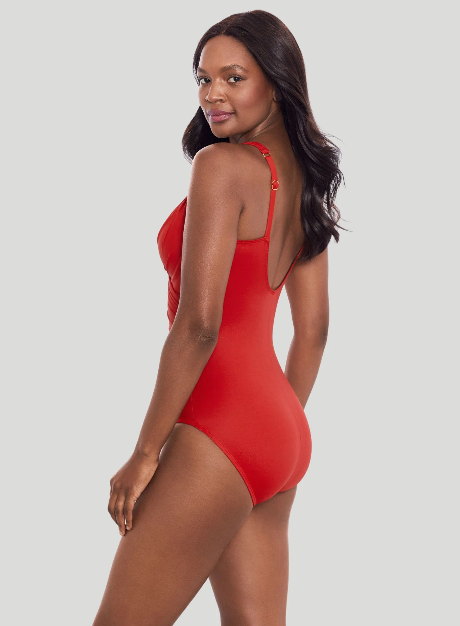 Miraclesuit Swimwear: Razzle Dazzle Siren Shaping One Piece Cayenne - Image 4