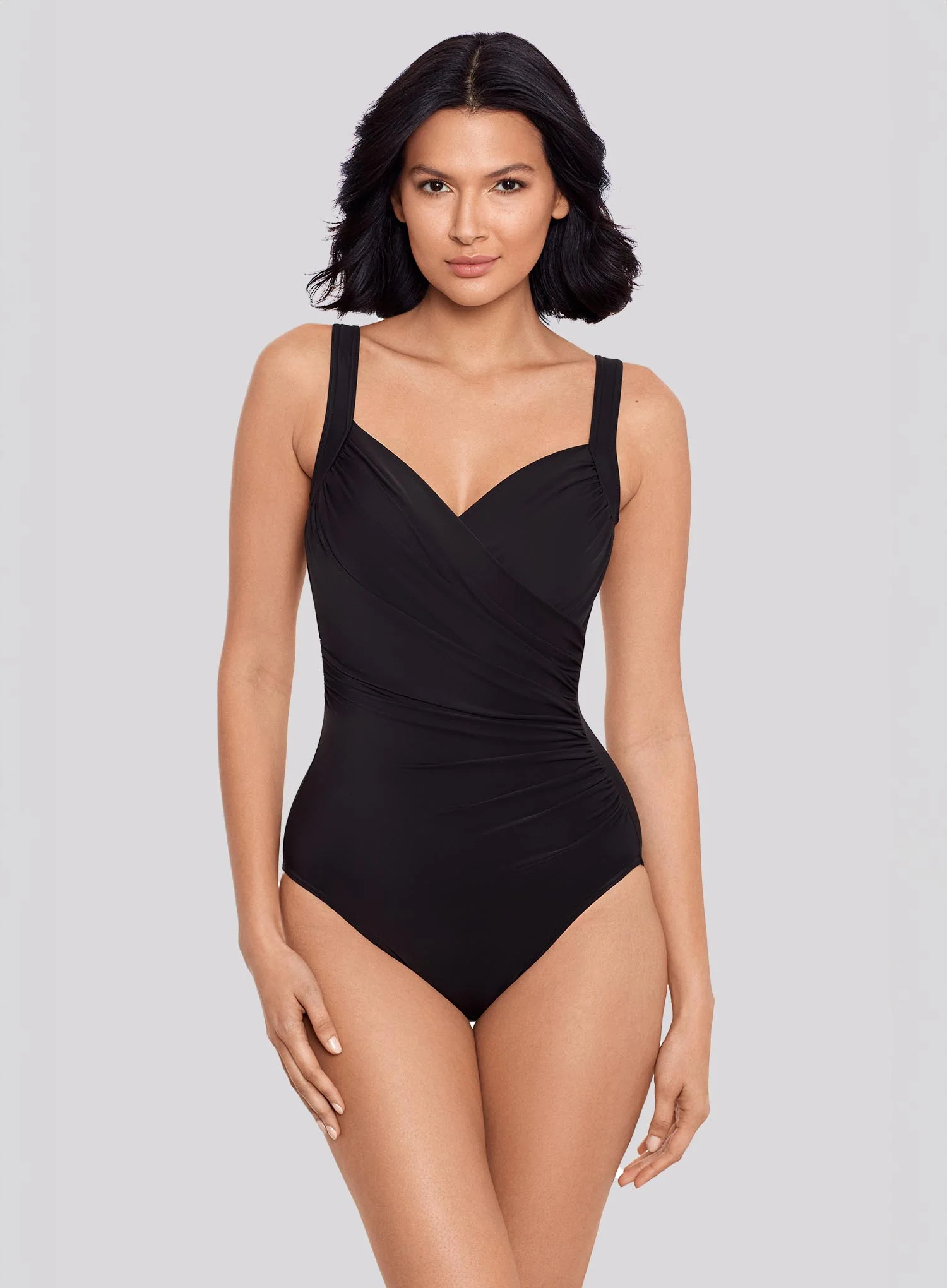 Miraclesuit Swimwear: Sanibel DD Cup Underwired Shaping One Piece Black