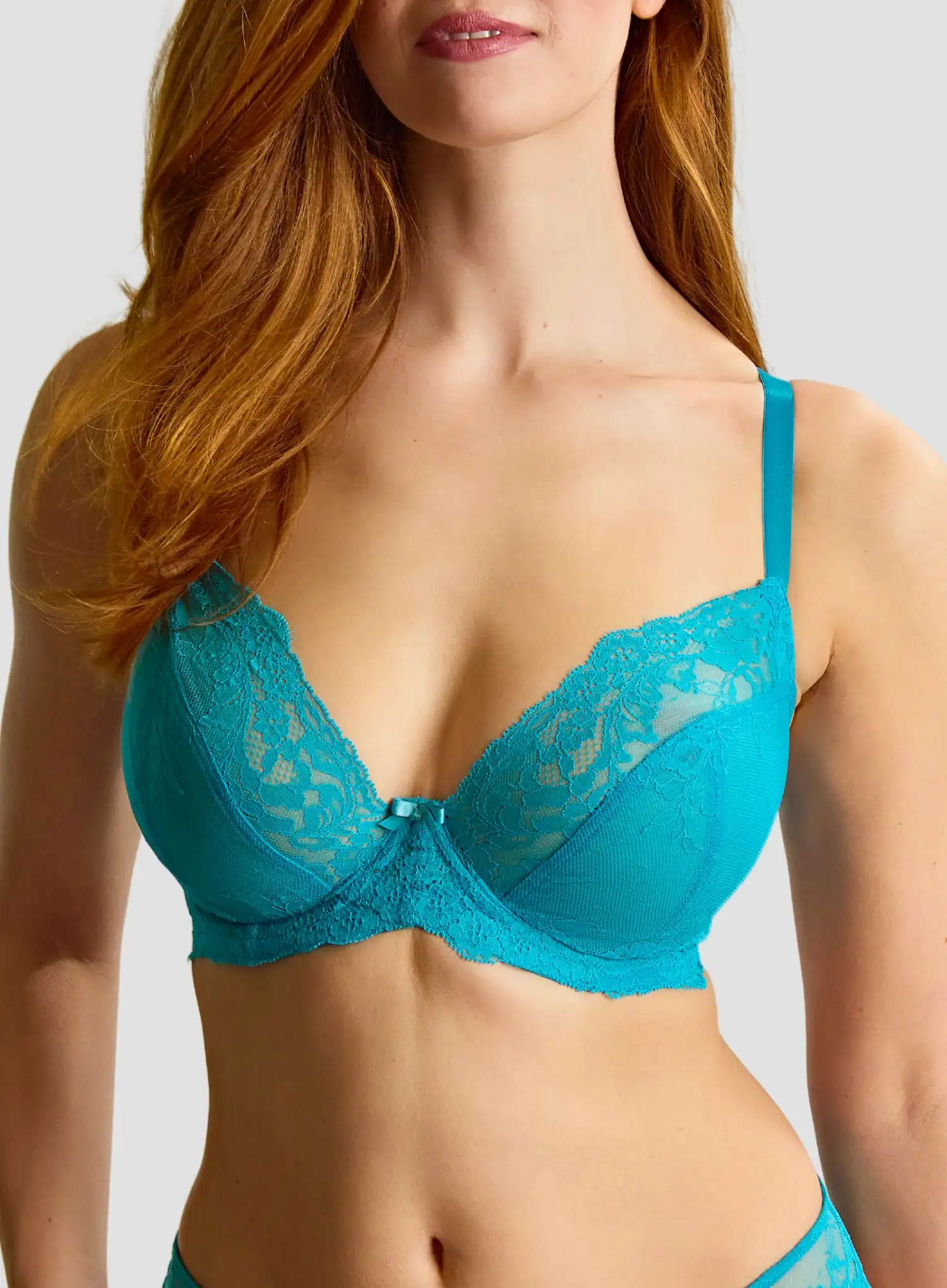 Panache: Ana Plunge Bra Ocean Blue - Image 4