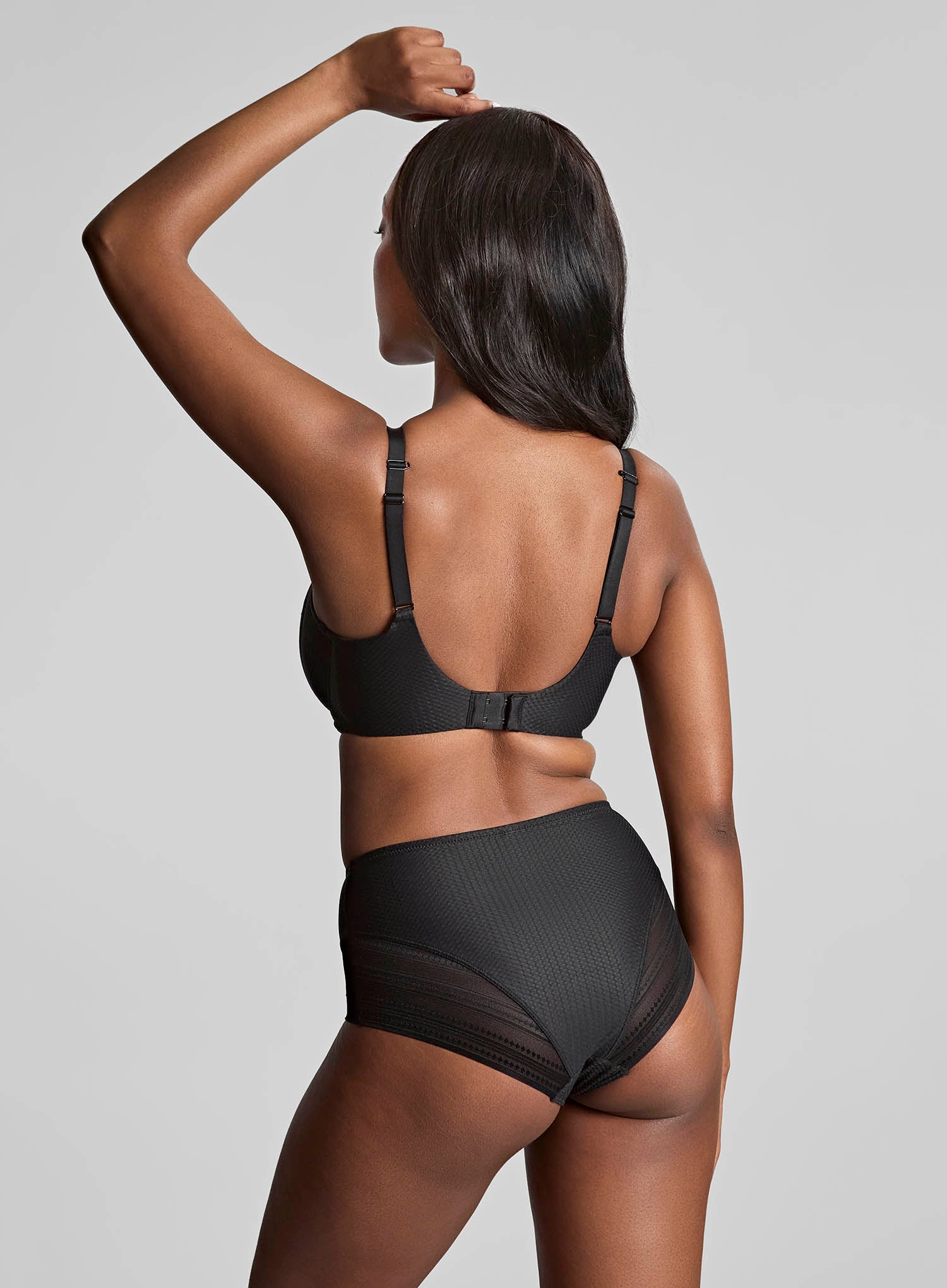 Panache: Serene High Waist Brief Noir
