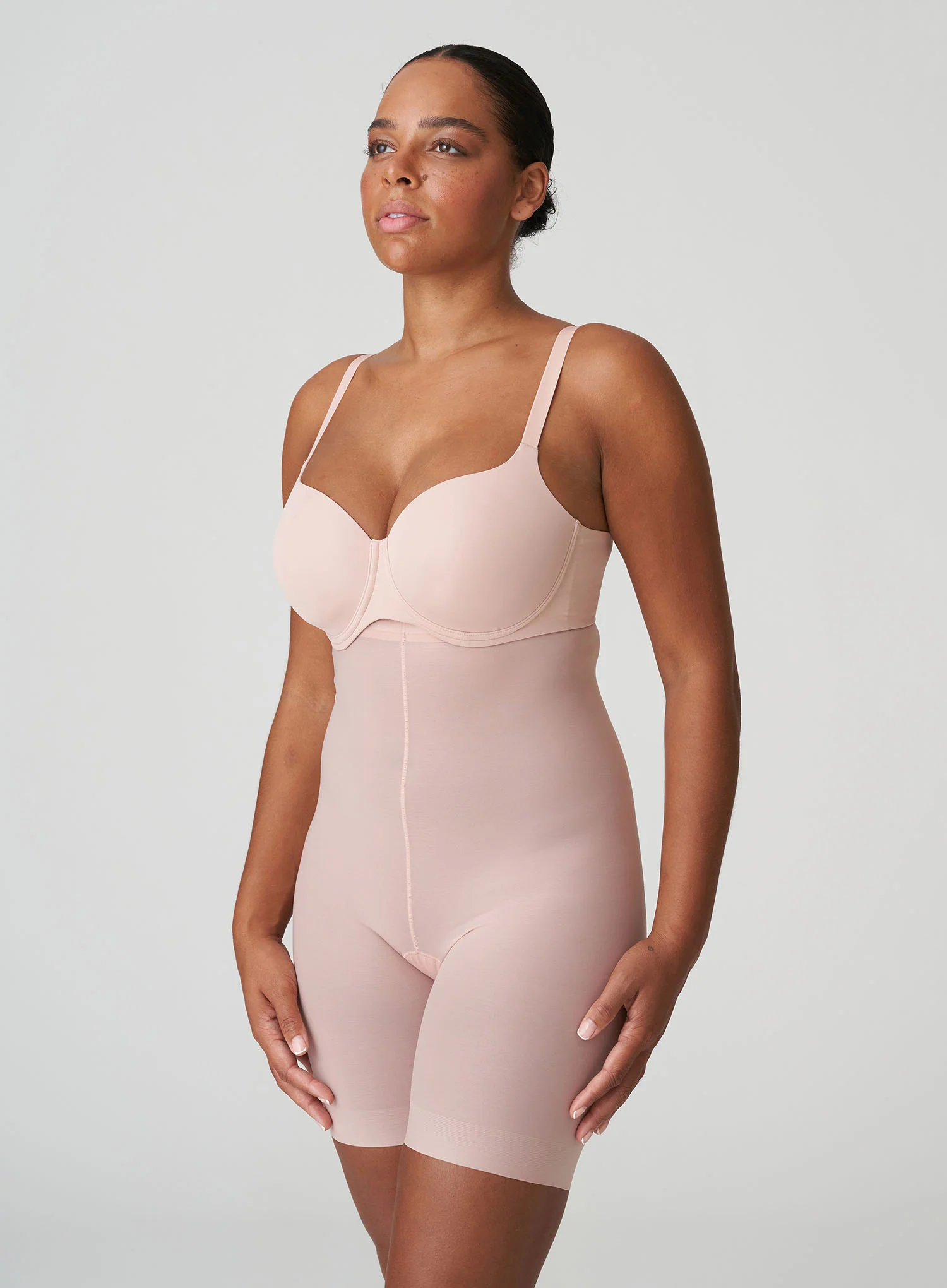 PrimaDonna: Figuras High Waist Thigh Slimmer Powder Rose - Image 4