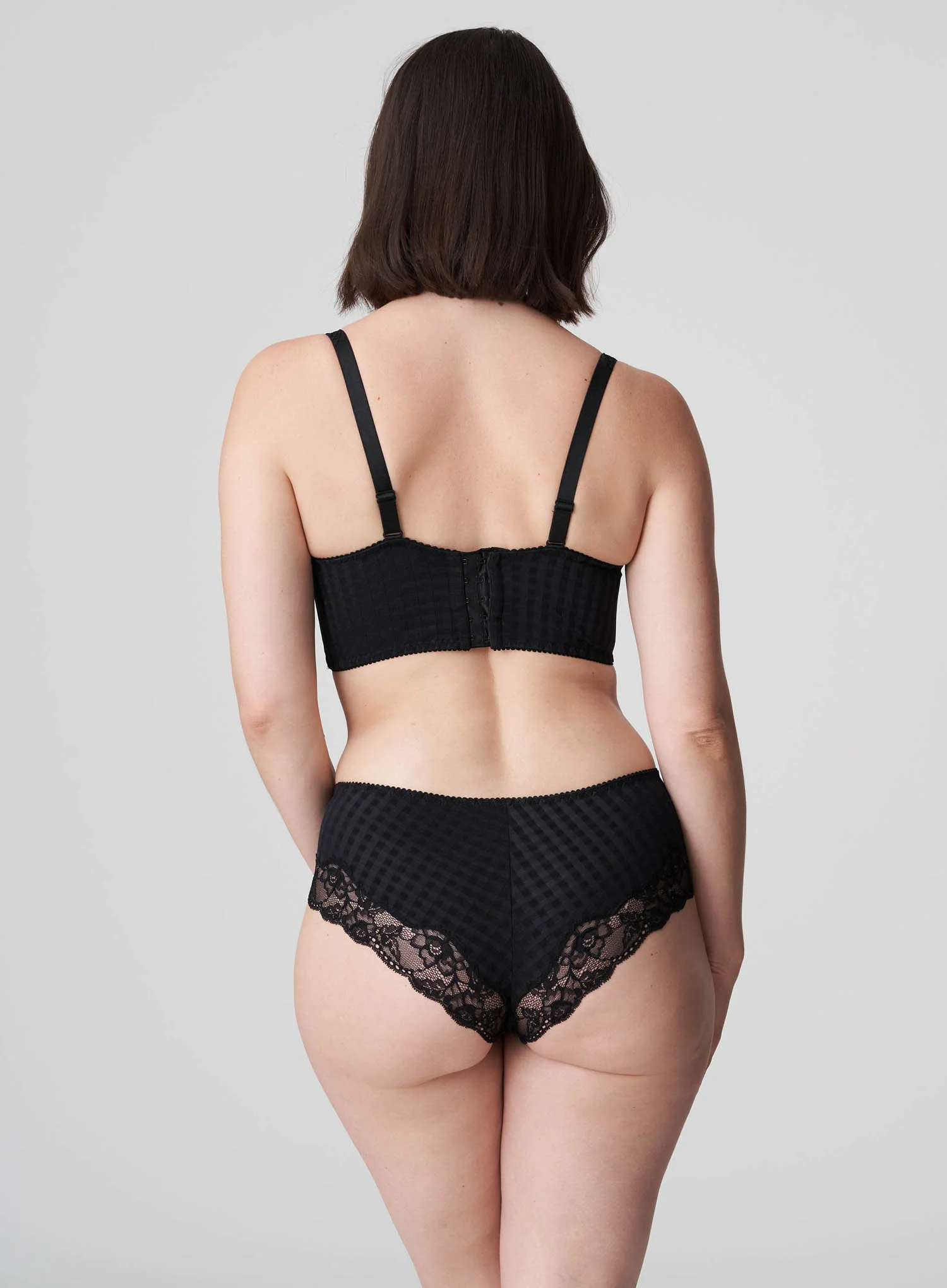 PrimaDonna: Madison Deep Plunge Longline Black - Image 3