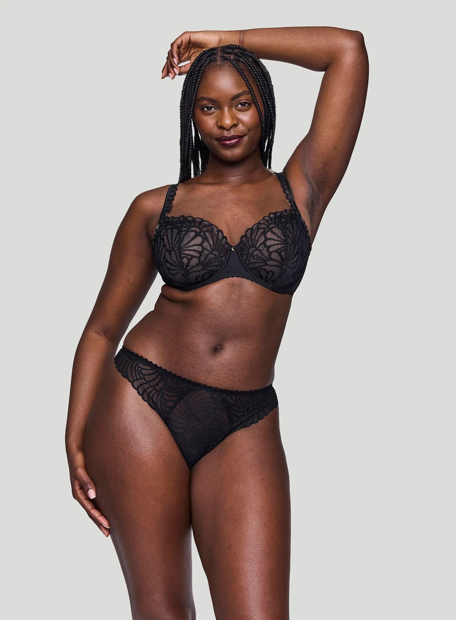 Primadonna: Gallipoli Underwired Balcony Vertical Seam Bra Black - Image 2