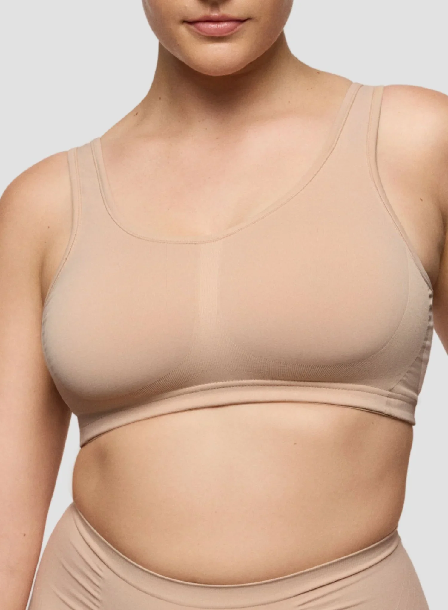 Primadonna: Nudda Non Wired Minimiser Bralette Caffe Latte - Image 5