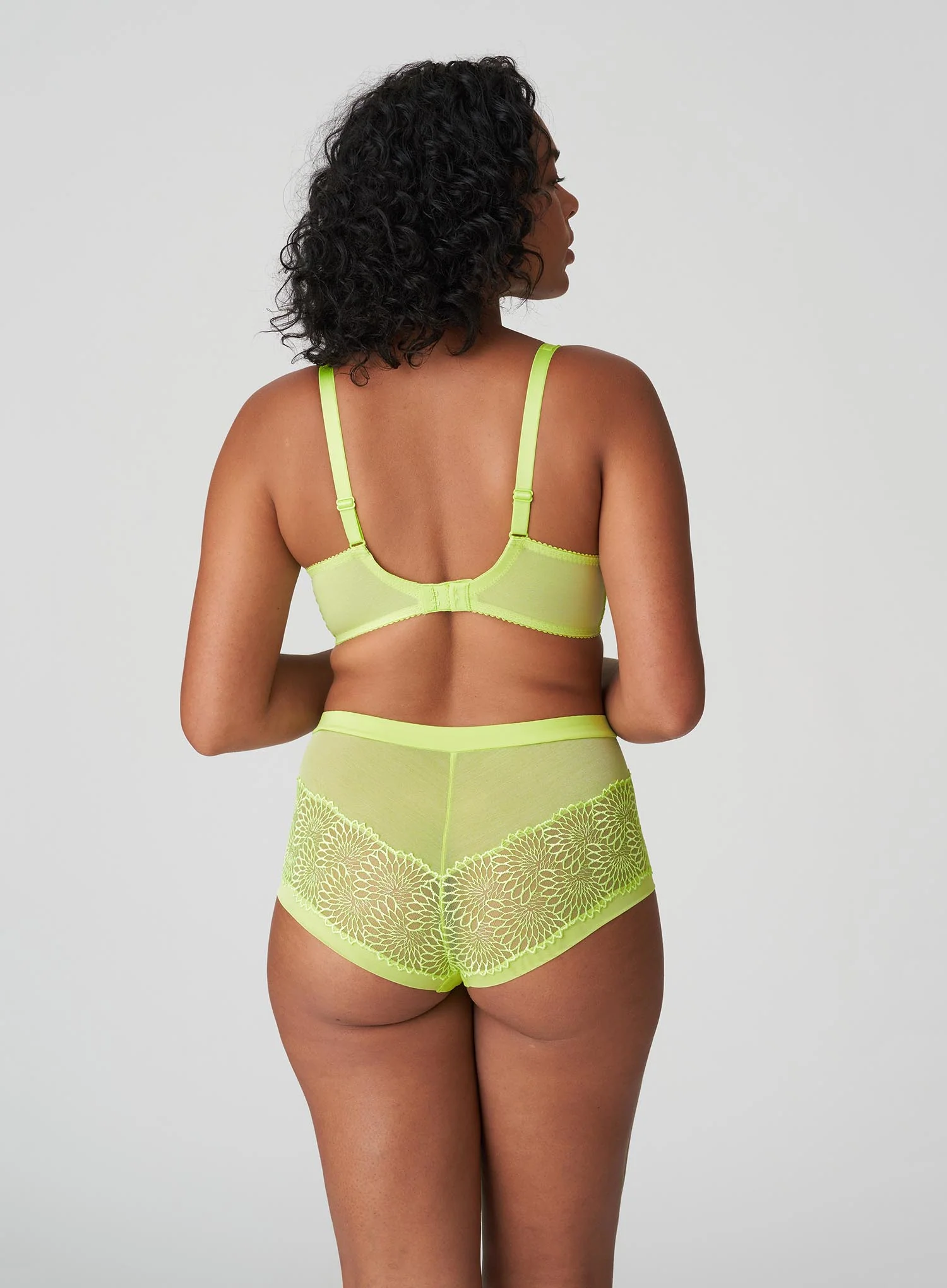 Primadonna: Sophora Balconette Tulip Seam Bra Lime Crush - Image 3