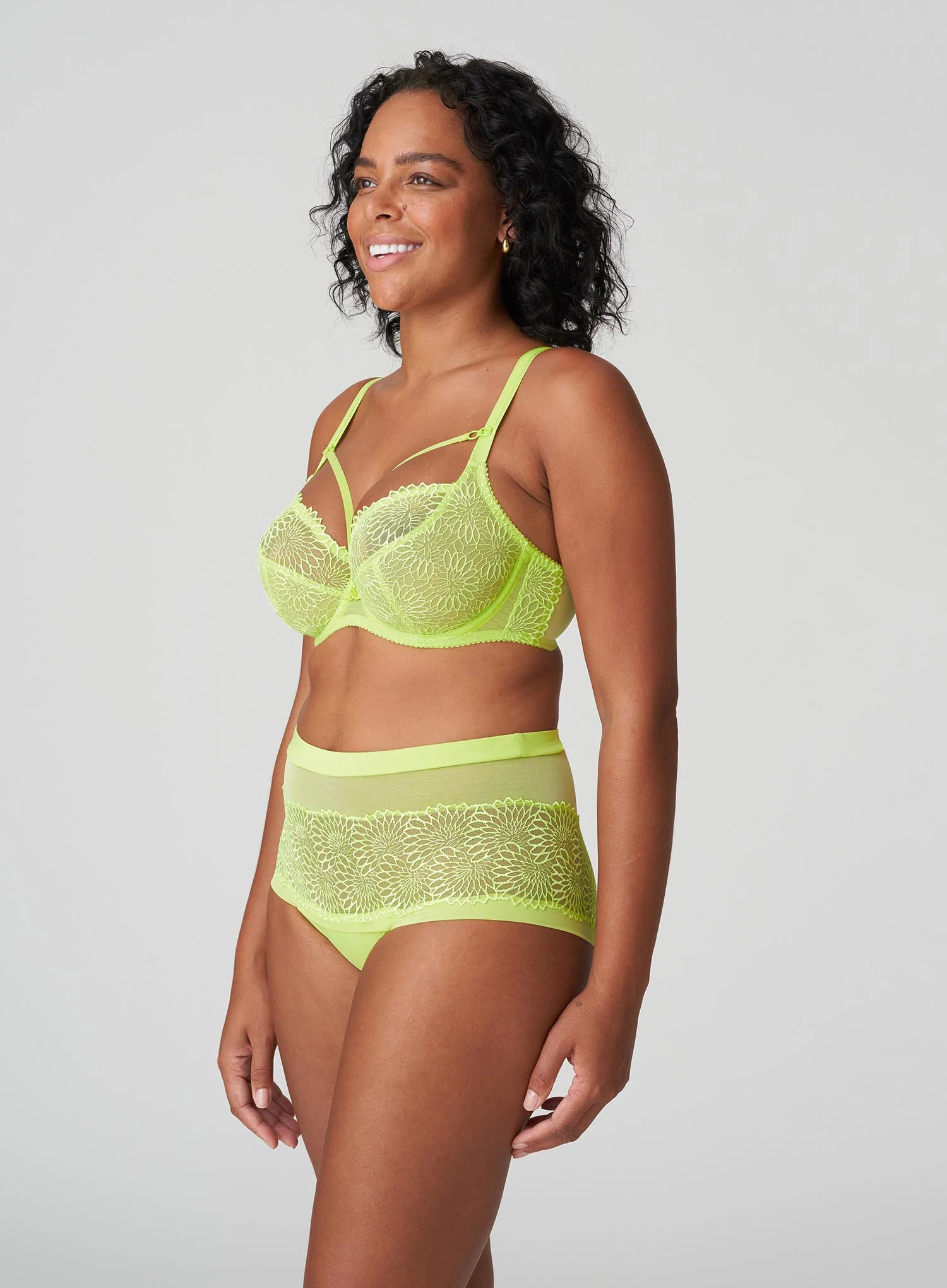 Primadonna: Sophora Balconette Tulip Seam Bra Lime Crush - Image 4