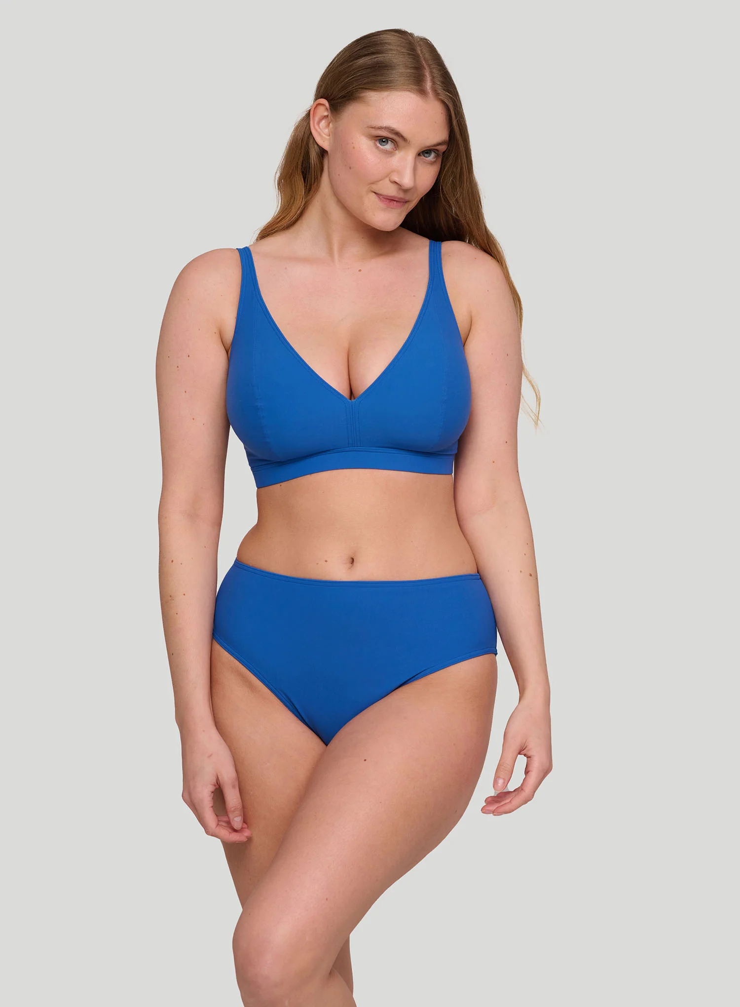 PrimaDonna Swim: Aswan Wire Free Triangle Bikini Top Delphinium Cheer Blue - Image 2